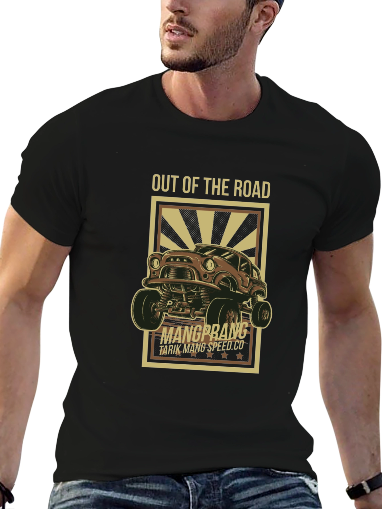 Out of the Road Monster Truck Graphic Tee