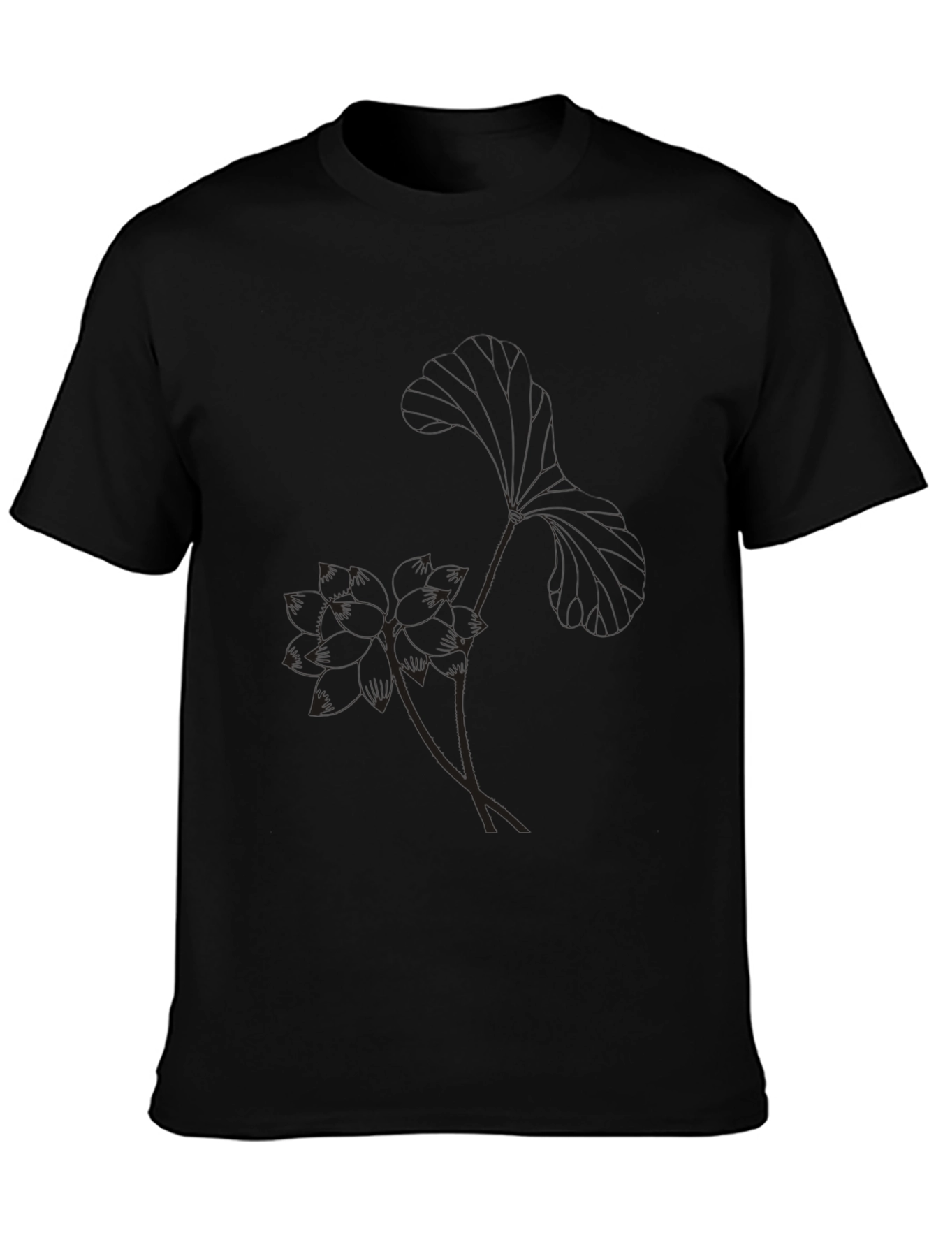 Stylish Black Graphic Print Mens T-Shirt