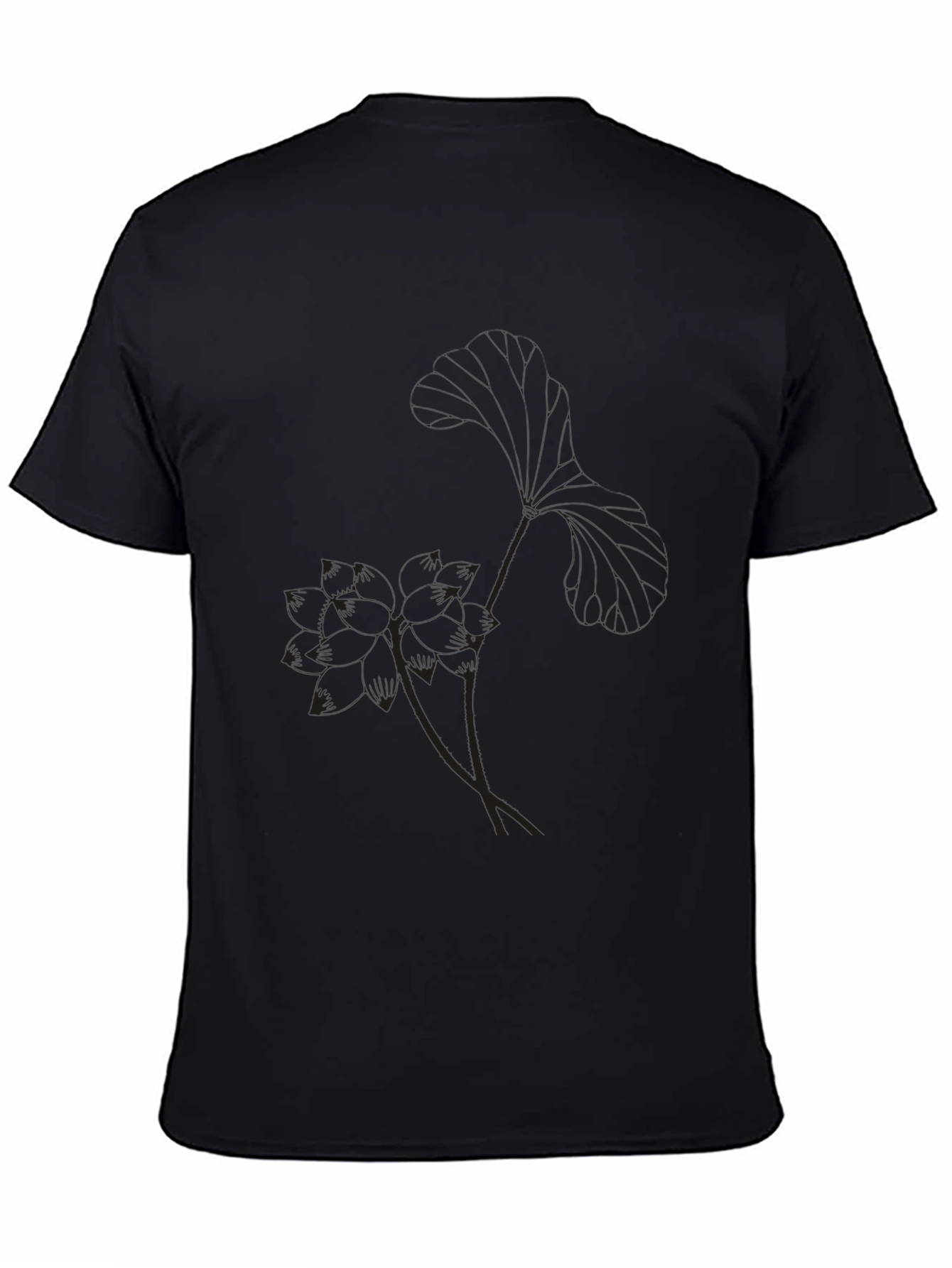 Stylish Black Graphic Print Mens T-Shirt