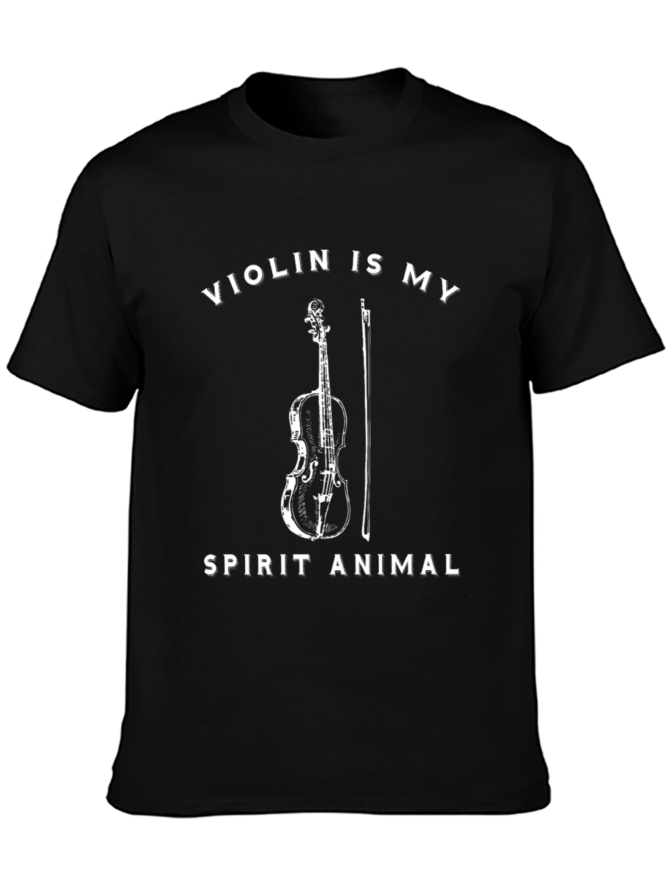 Violin Spirit Animal Graphic T-Shirt - Music Lover Tee