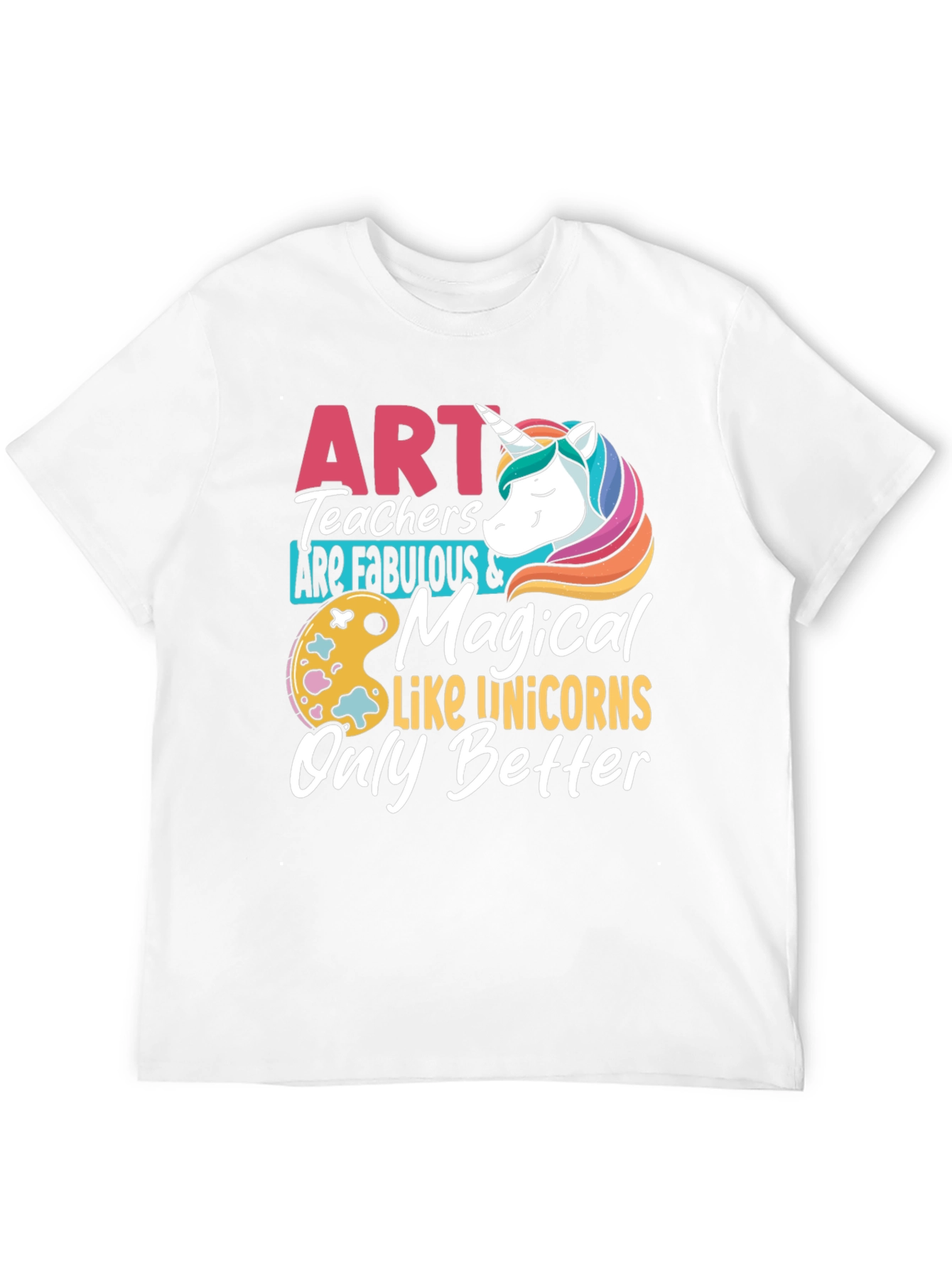 Art Teacher Unicorn Graphic T-Shirt