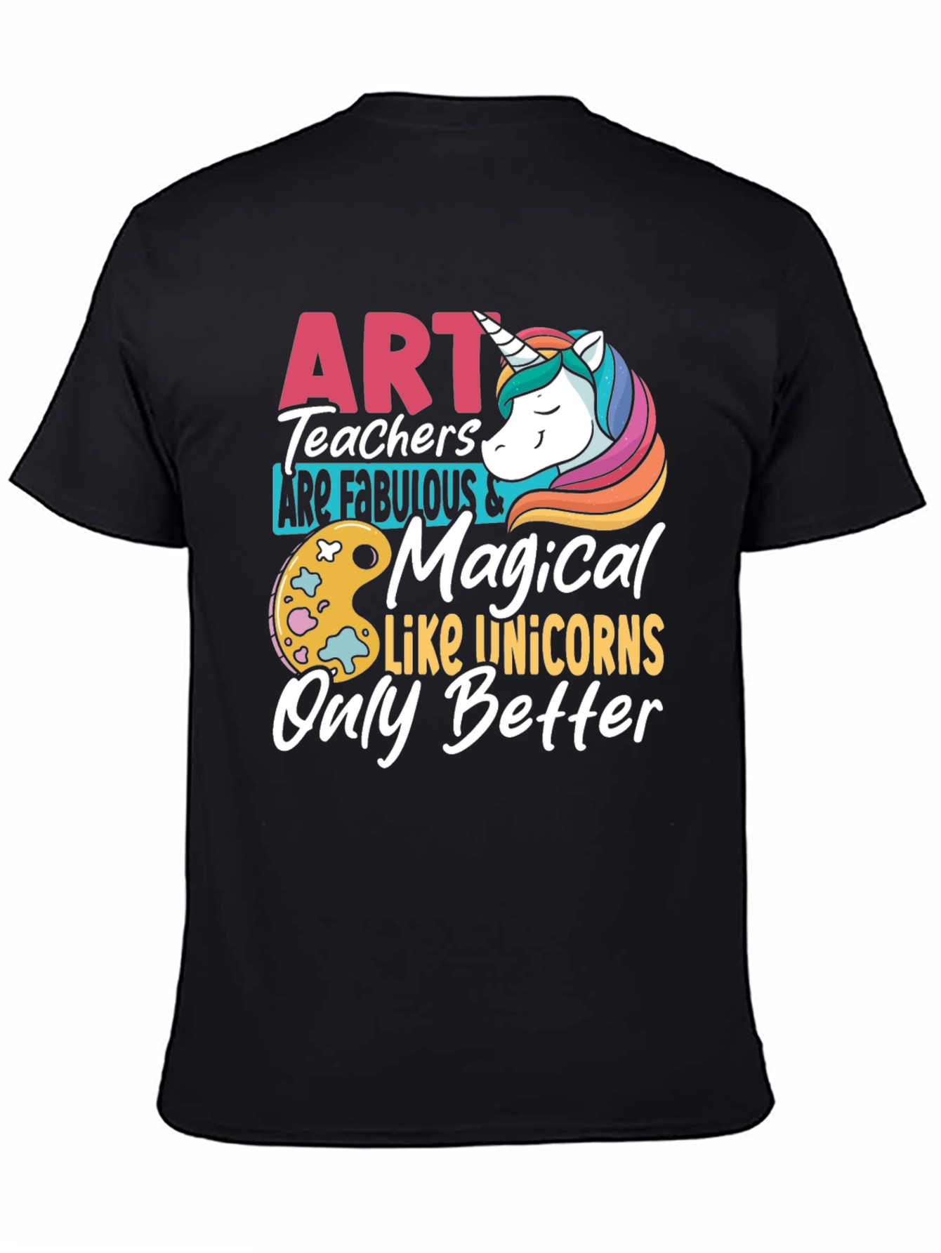 Art Teacher Unicorn Graphic T-Shirt