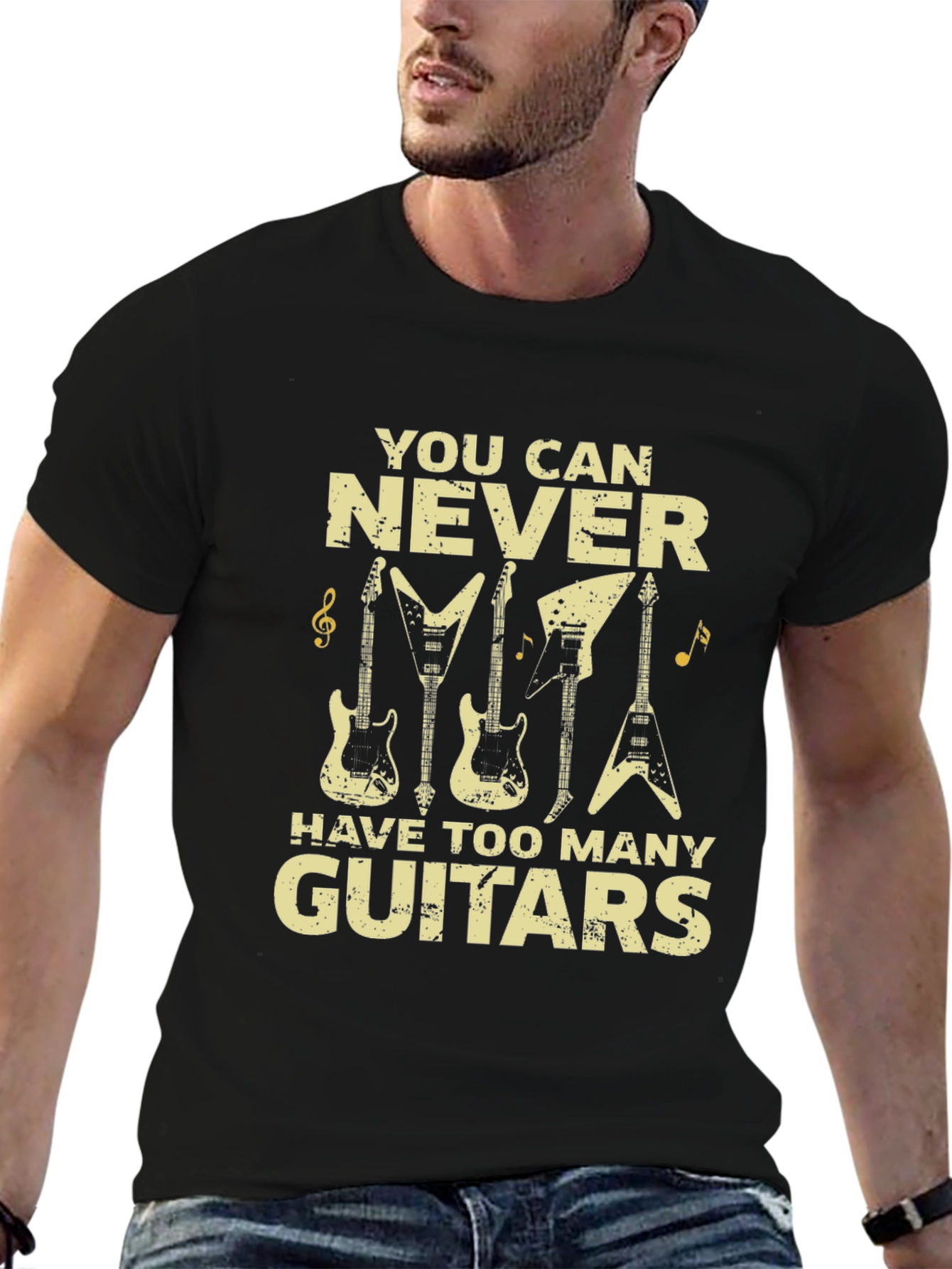 You Can Never Have Too Many Guitars Graphic T-Shirt