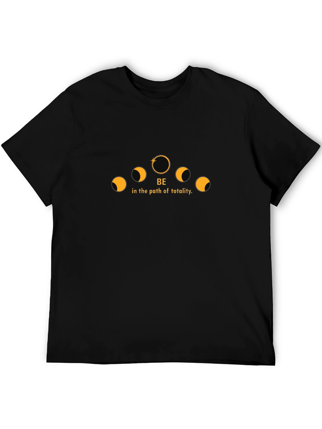 Path of Totality Eclipse Graphic Tee - Black Cotton