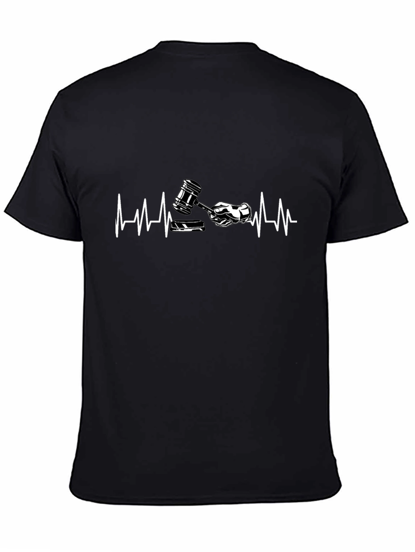 Lawyer Heartbeat Graphic Tee - Black