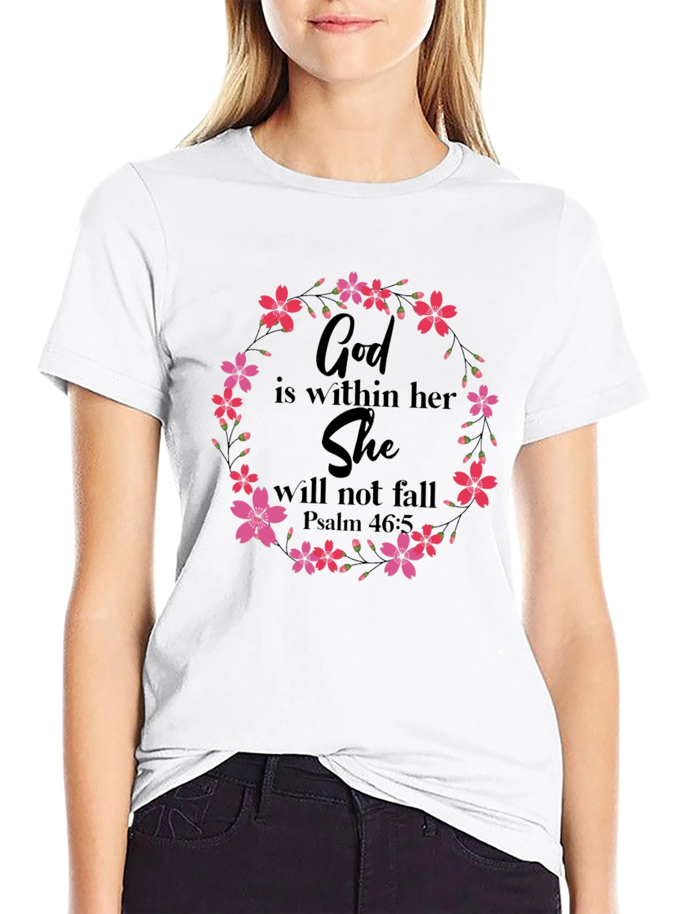 Floral God Is Within Her T-Shirt
