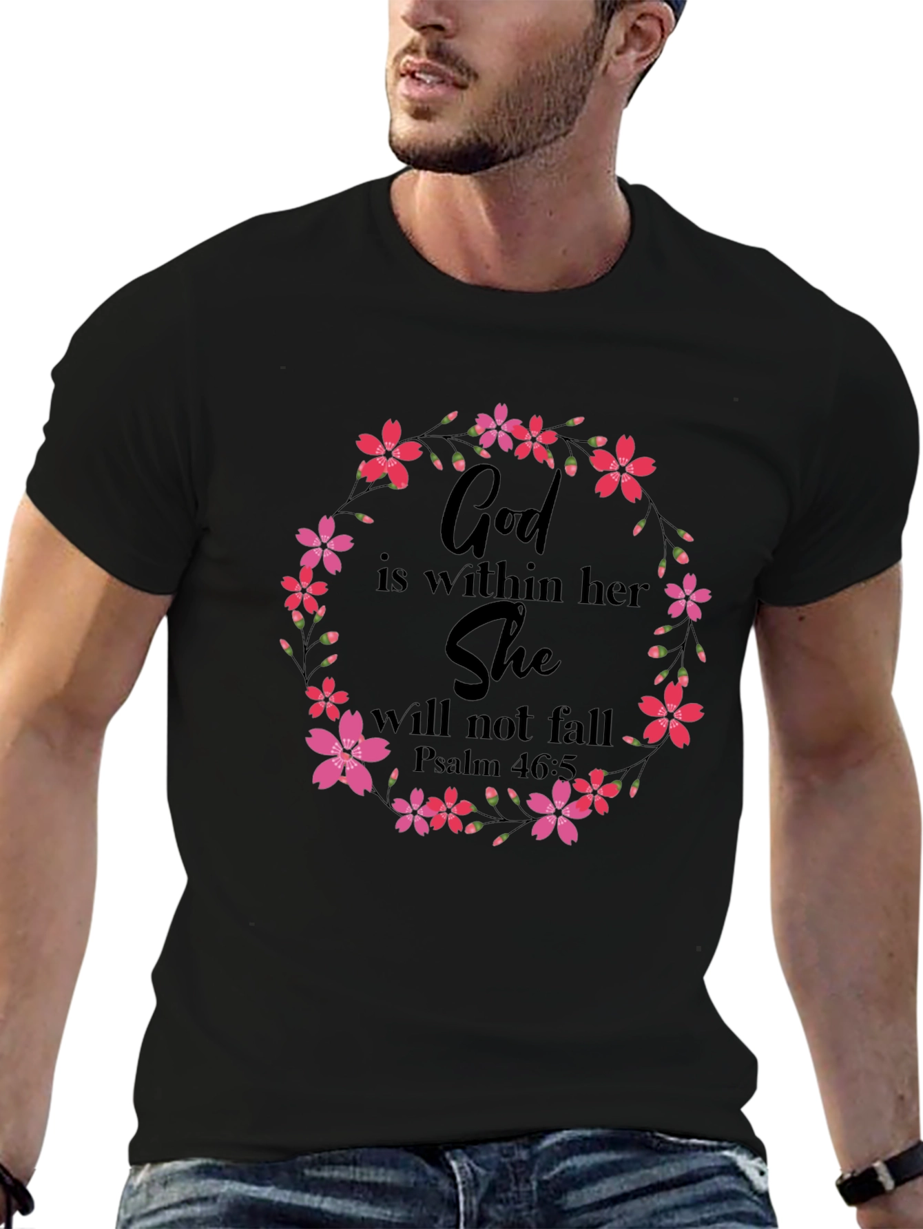 Floral God Is Within Her T-Shirt