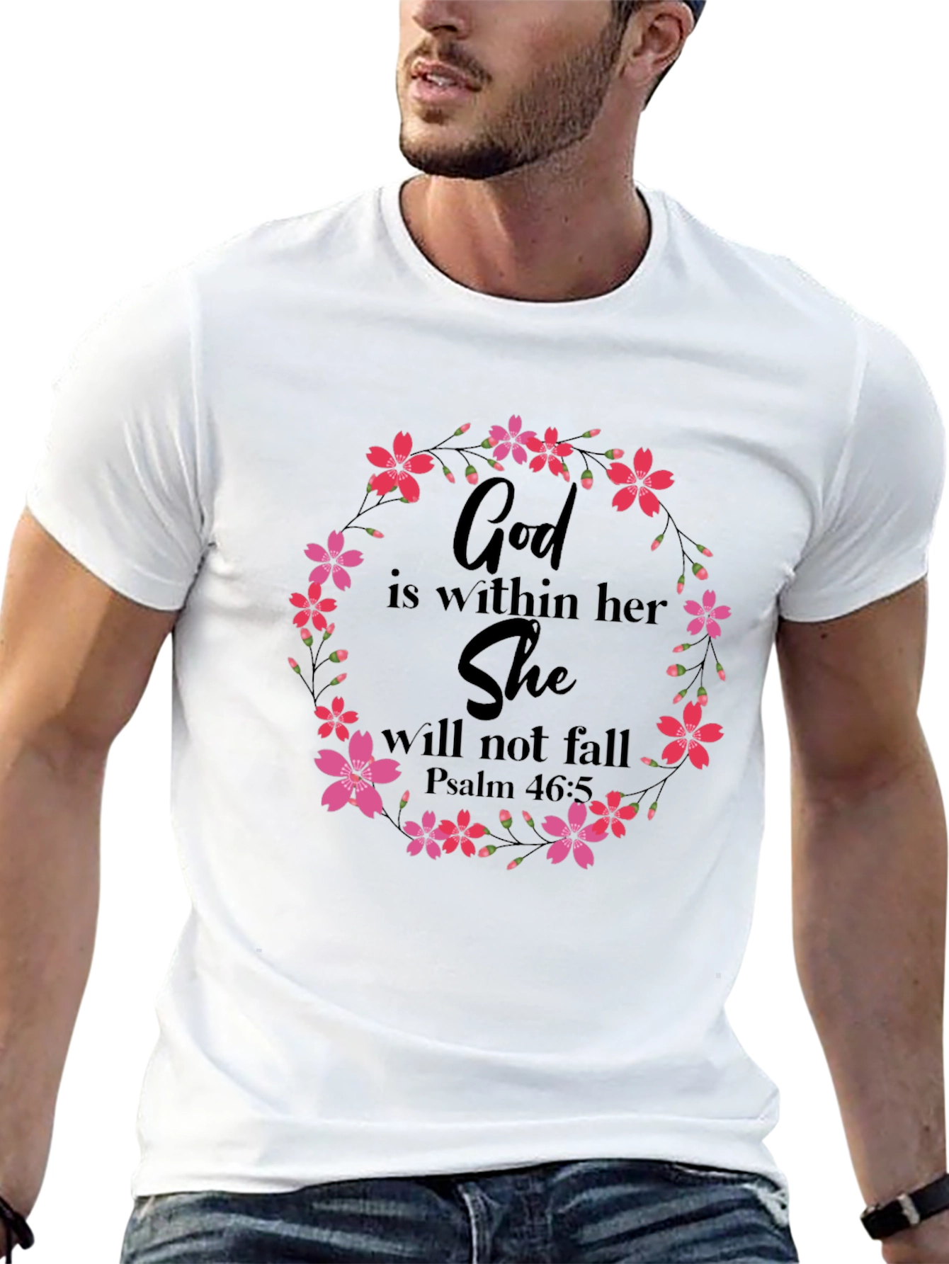 Floral God Is Within Her T-Shirt