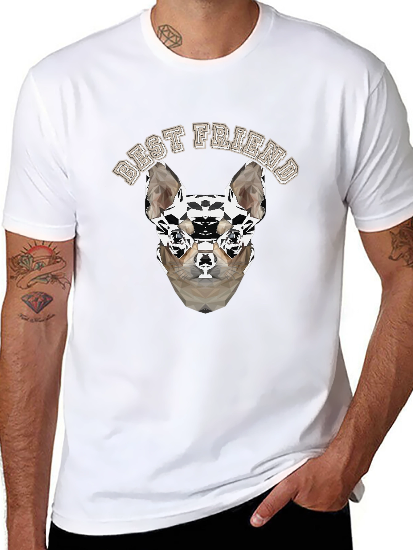 Best Friend Dog Graphic T-Shirt