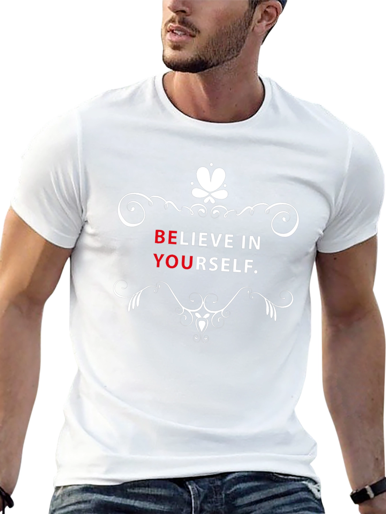 Believe in Yourself Black Graphic Tee