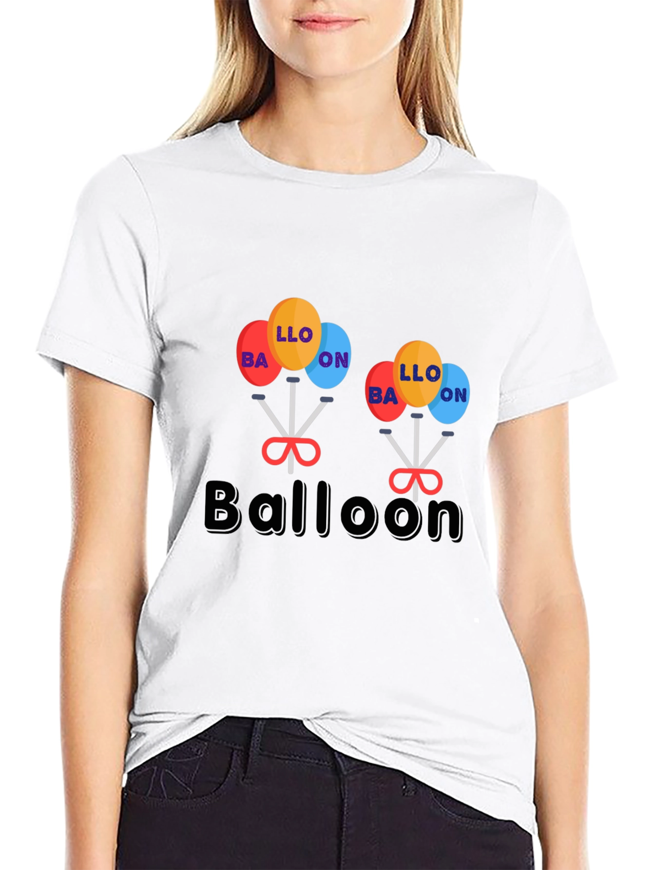 Balloon Graphic Tee - Unique Design!