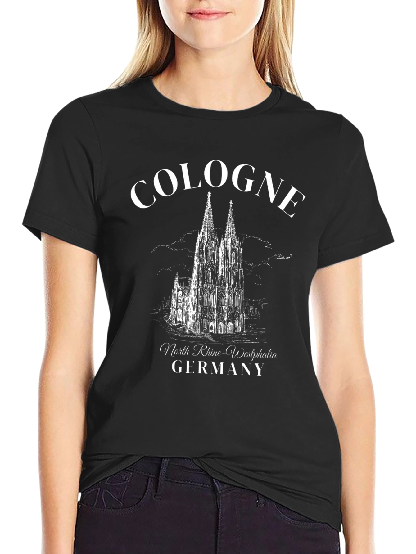 Cologne Germany Black T-Shirt