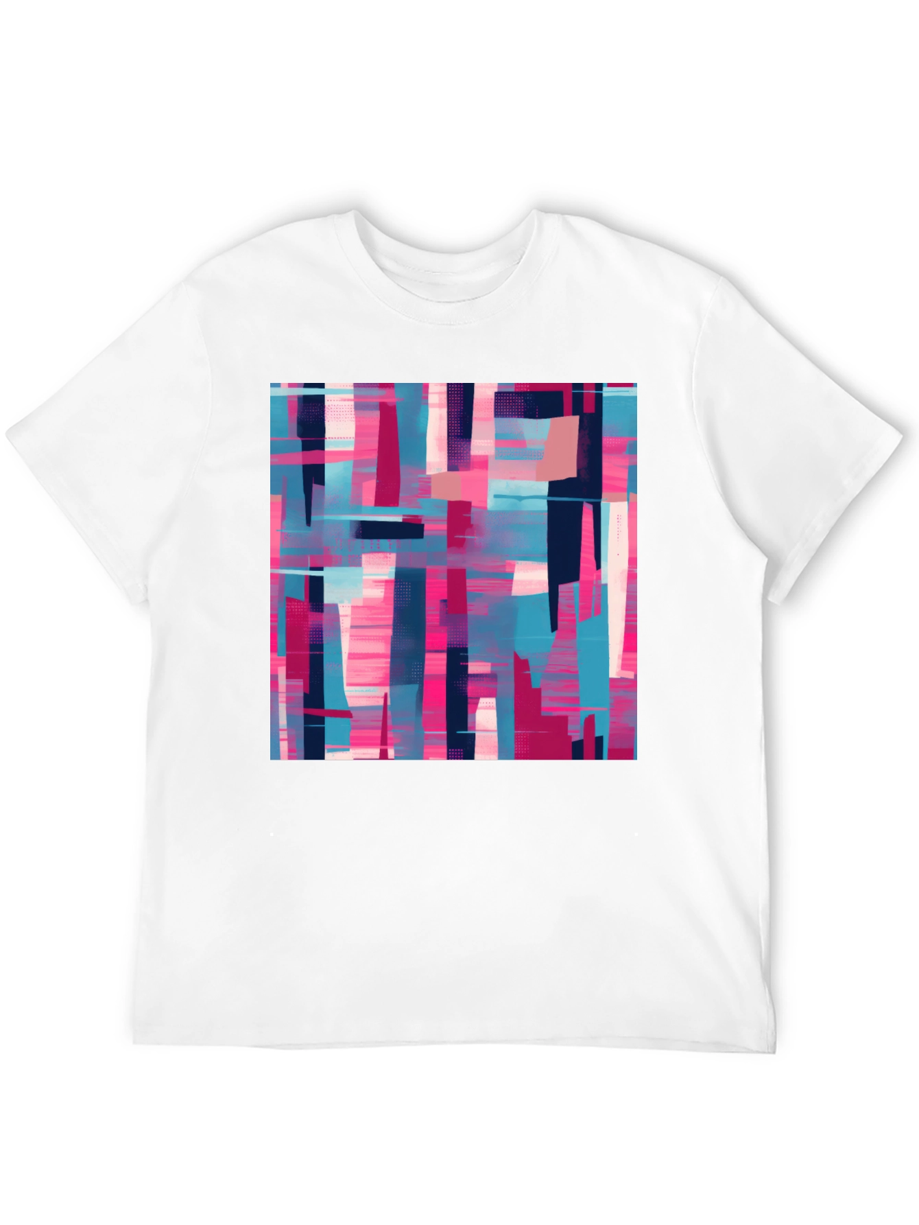 Abstract Geometric Graphic Print Tee