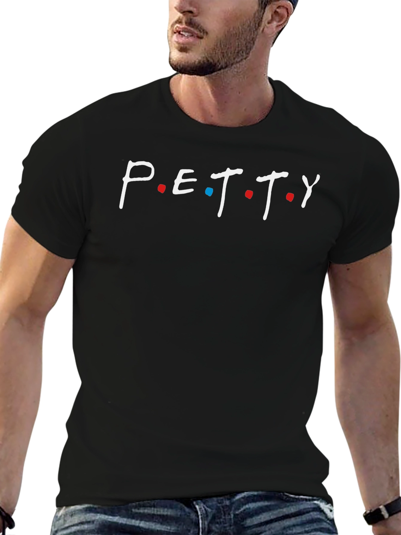 Petty Graphic T-Shirt - Cotton Blend Crew Neck Tee