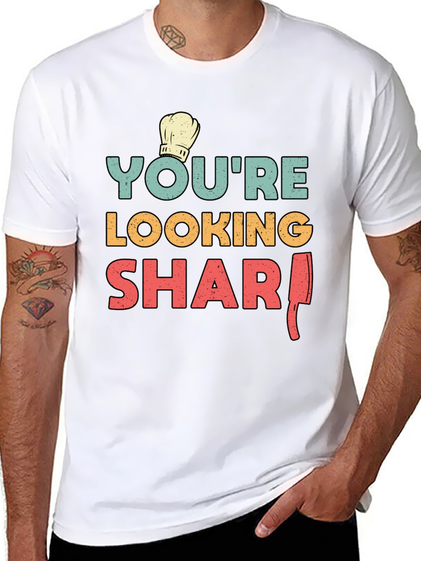 Youre Looking Sharp Chef T-Shirt - Black