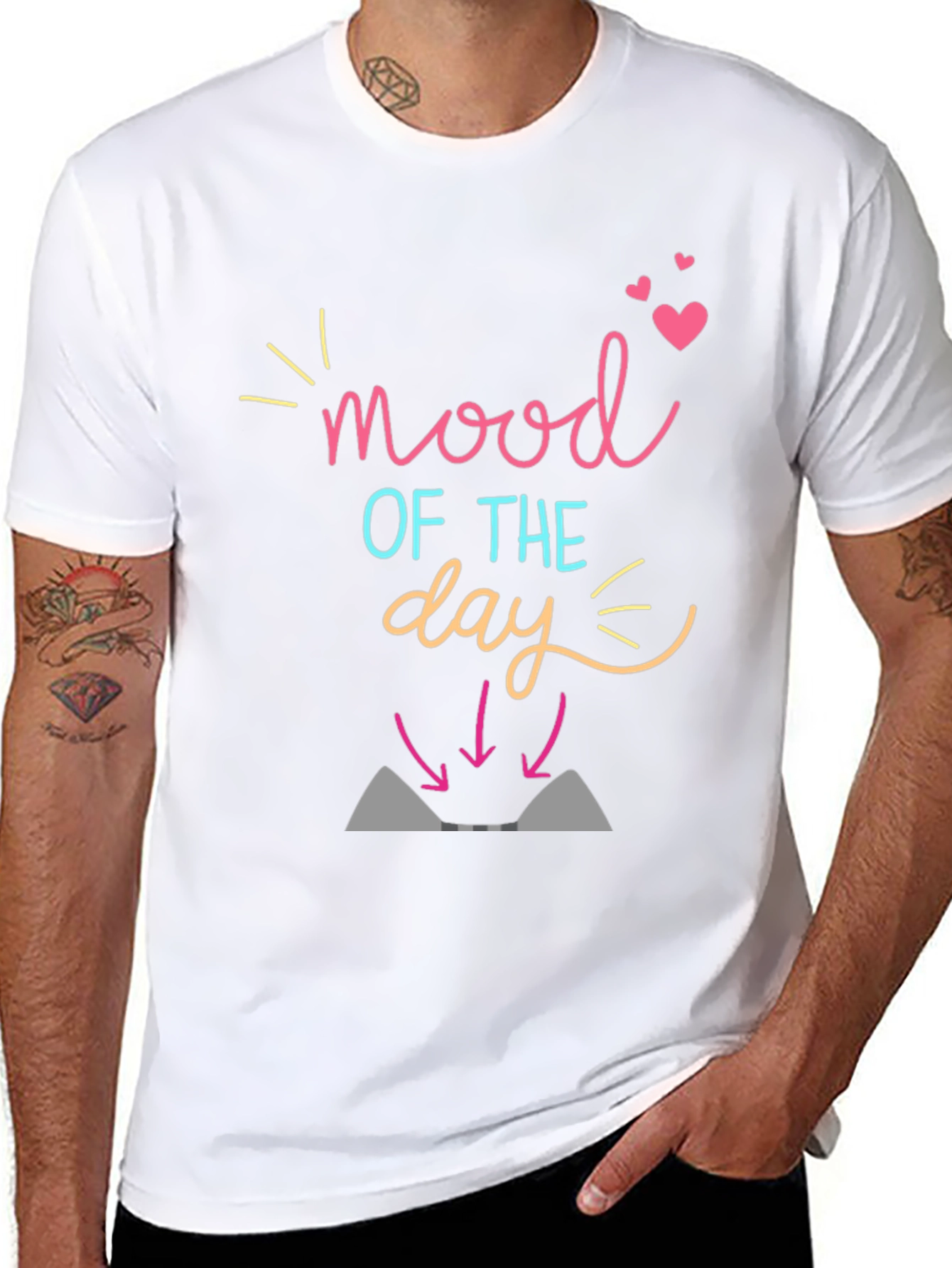 Mood of the Day Black Graphic Tee