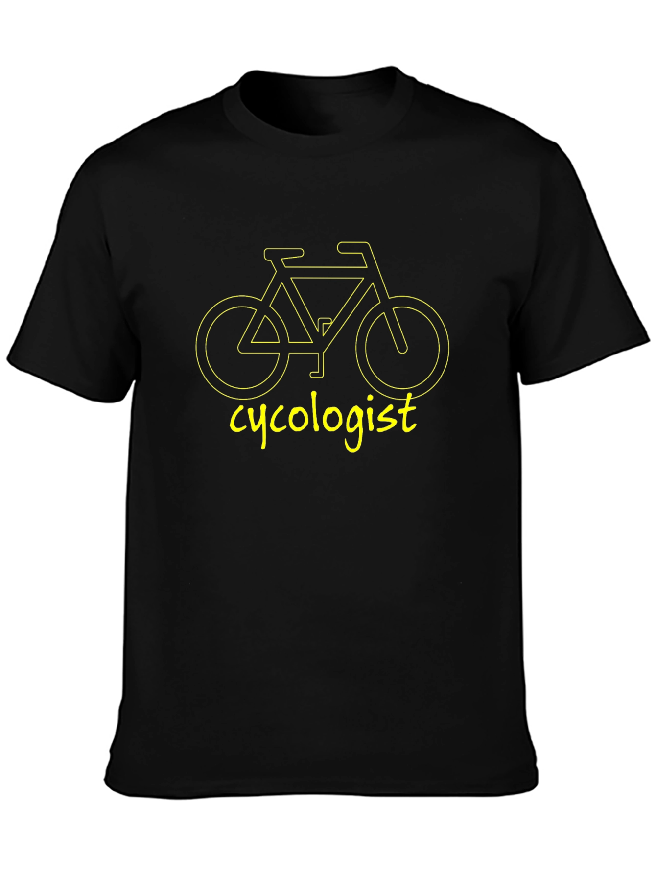 Cyclologist Black T-Shirt: For Bike Lovers!