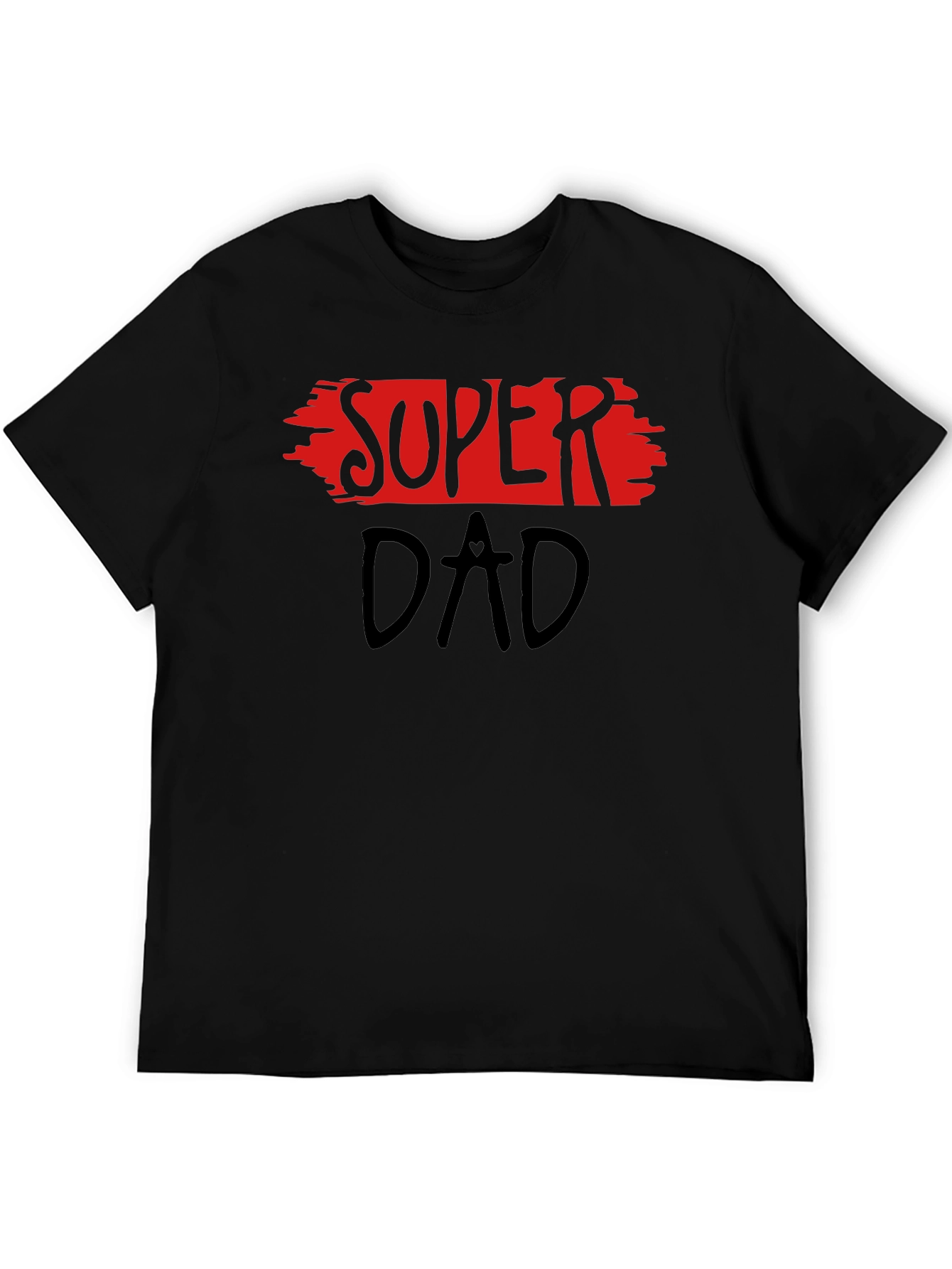 Super Dad Black Graphic Tee - Fathers Day Gift