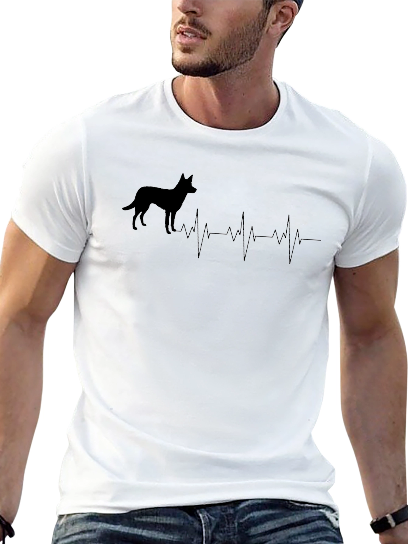 Dog Heartbeat T-Shirt - Animal Lover Tee