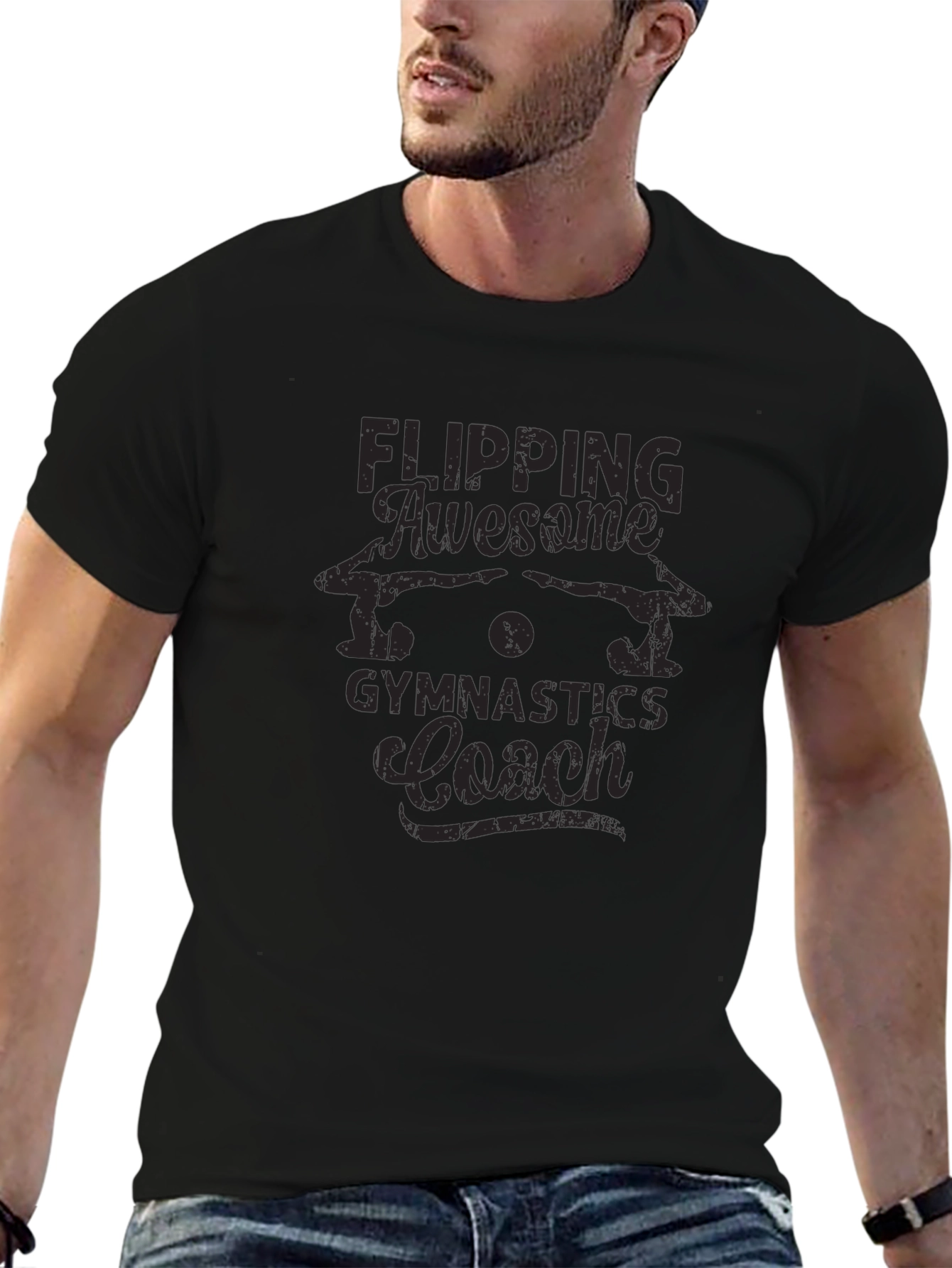 Gymnastics Coach Black T-Shirt