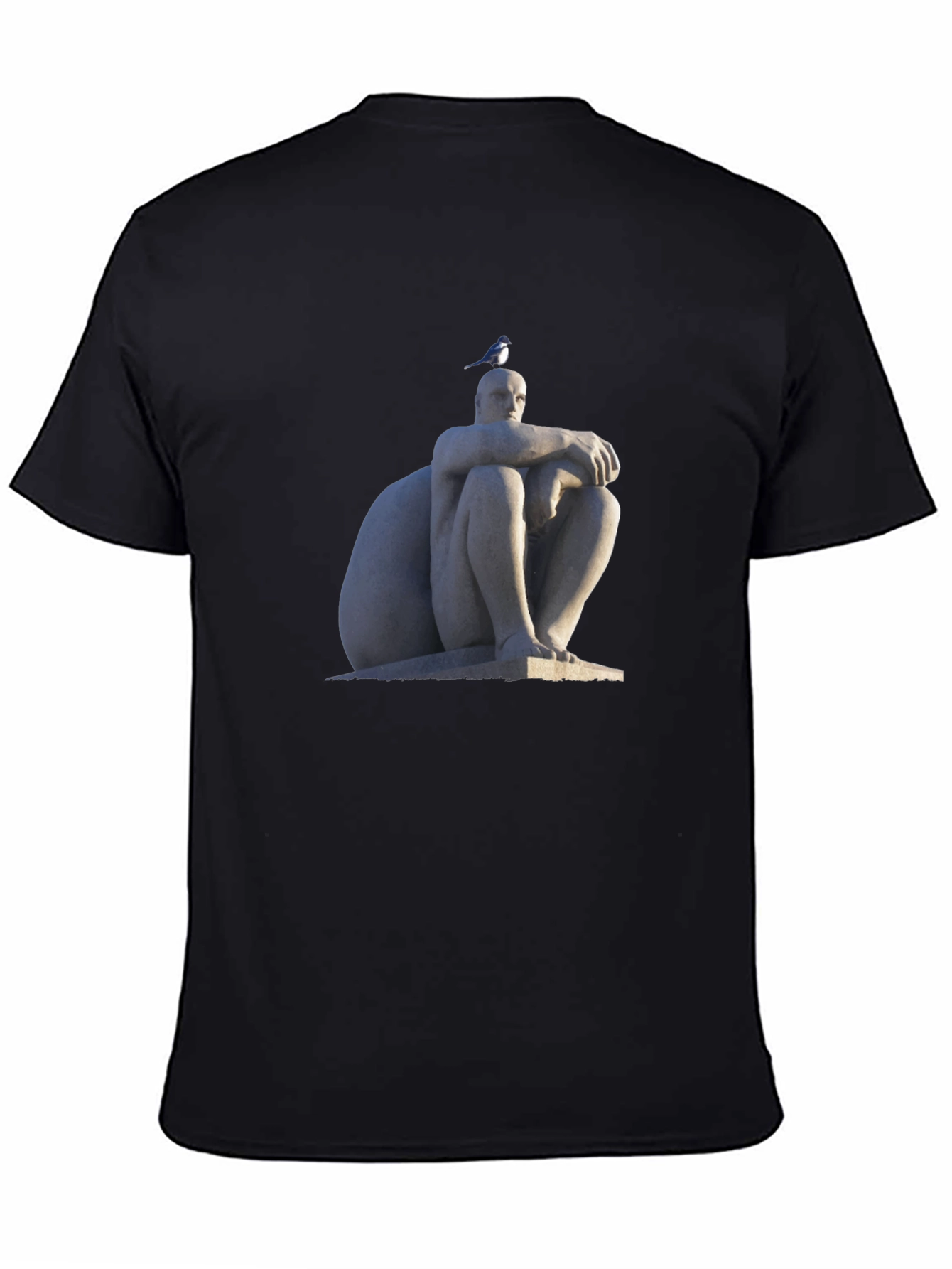 Statue Print Black T-Shirt