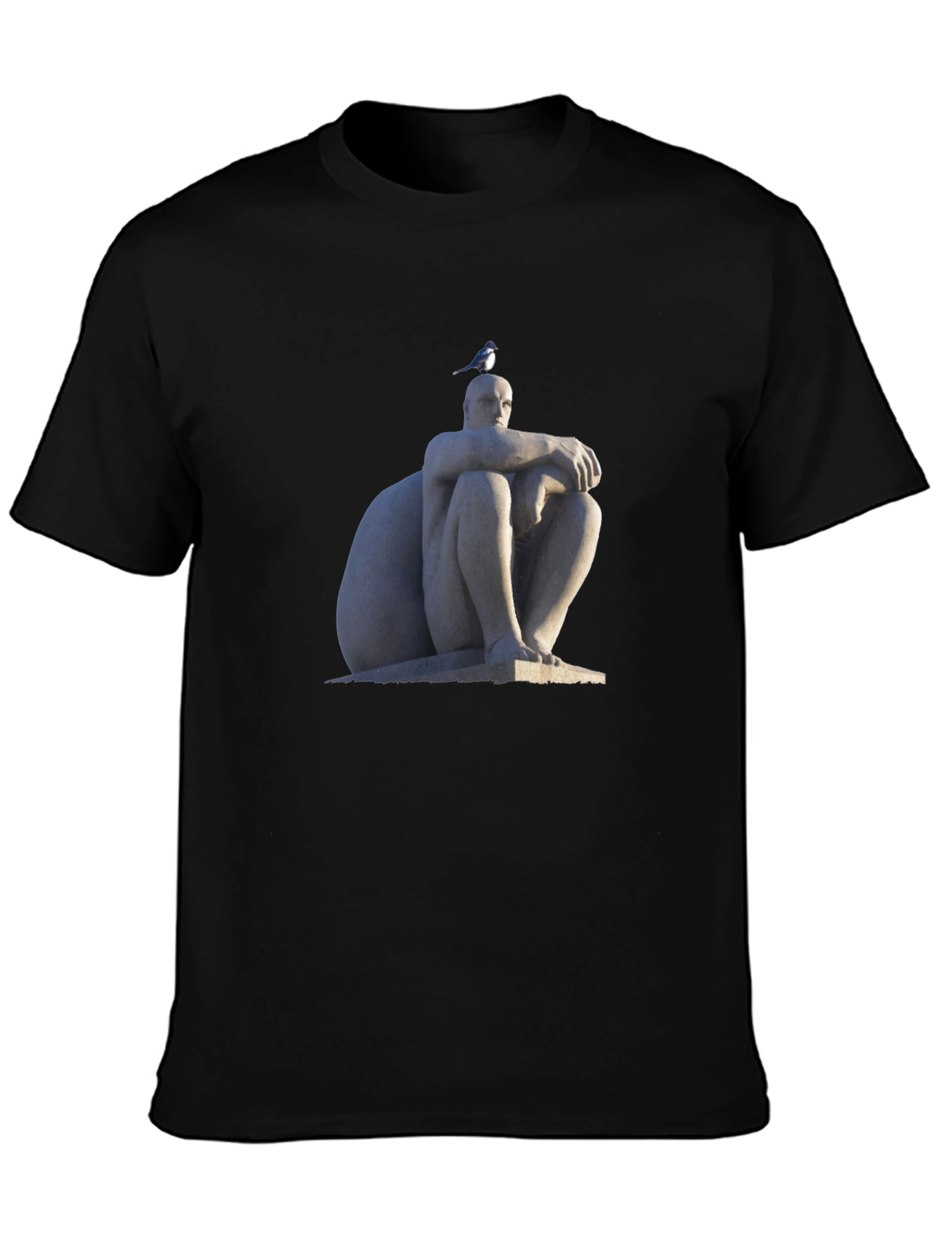 Statue Print Black T-Shirt