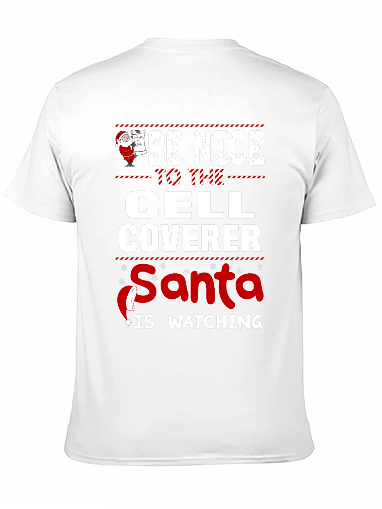 Funny Cell Coverer Christmas T-Shirt