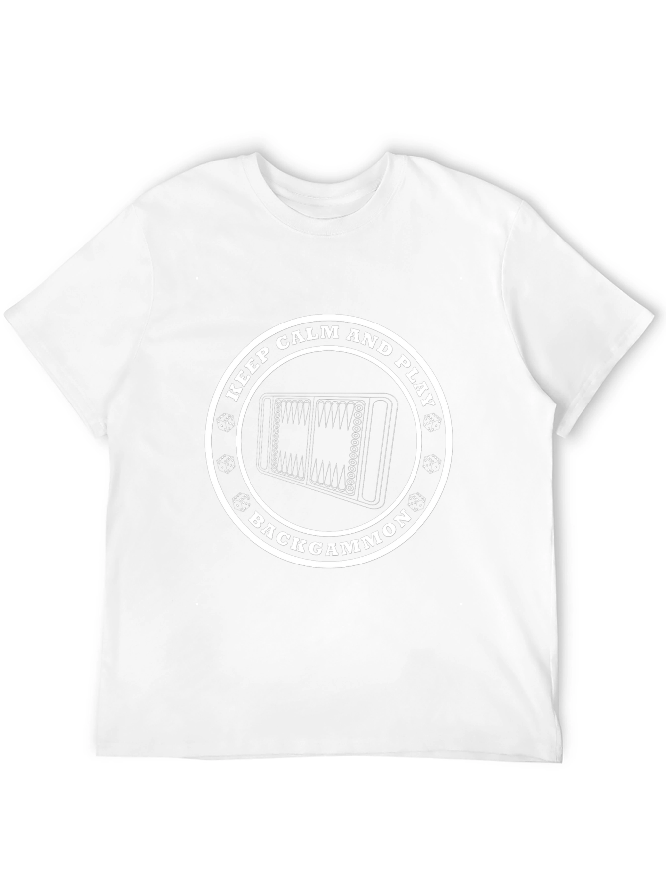 Keep Calm and Play Backgammon Graphic T-Shirt