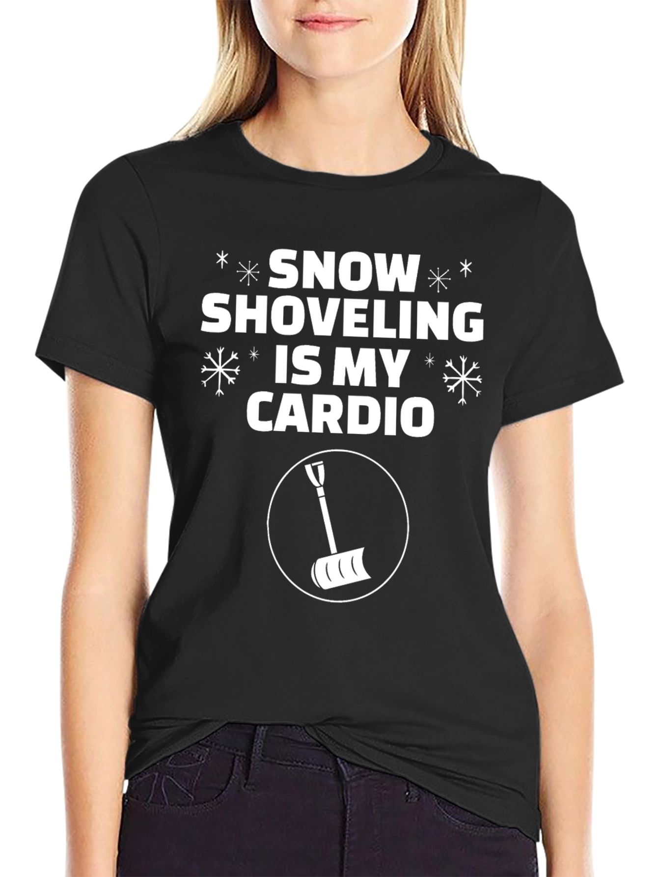 Snow Shoveling Cardio Graphic Tee