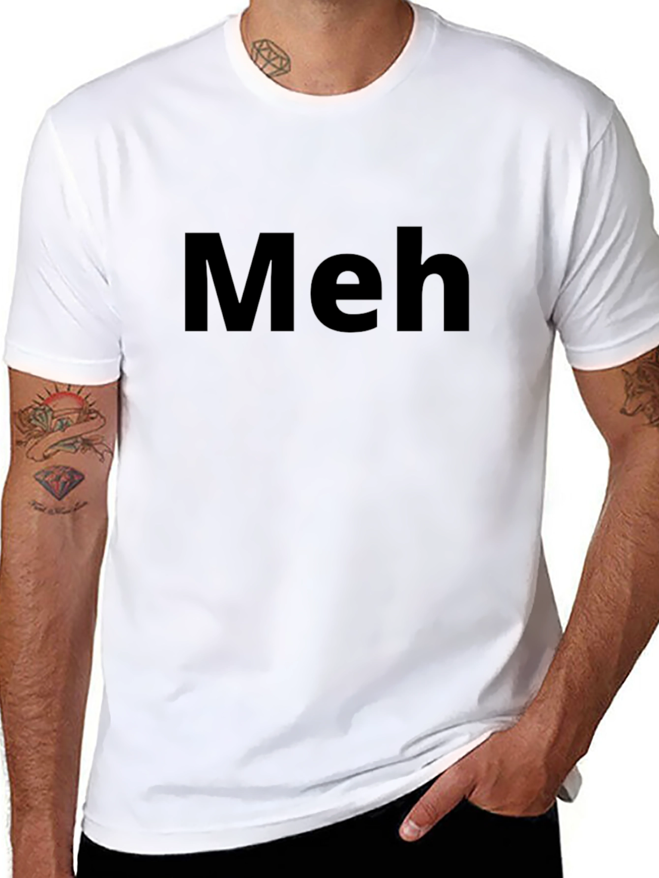 Meh Graphic Tee - Express Your Mood