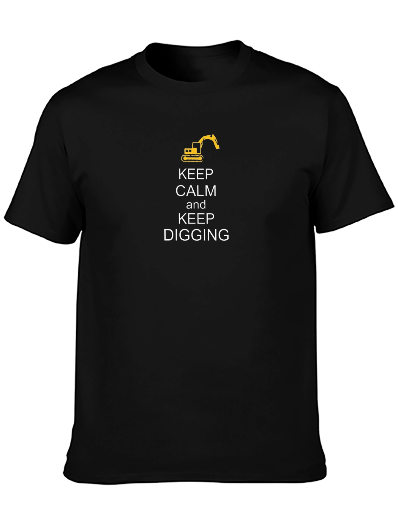 Keep Calm and Keep Digging Black T-Shirt