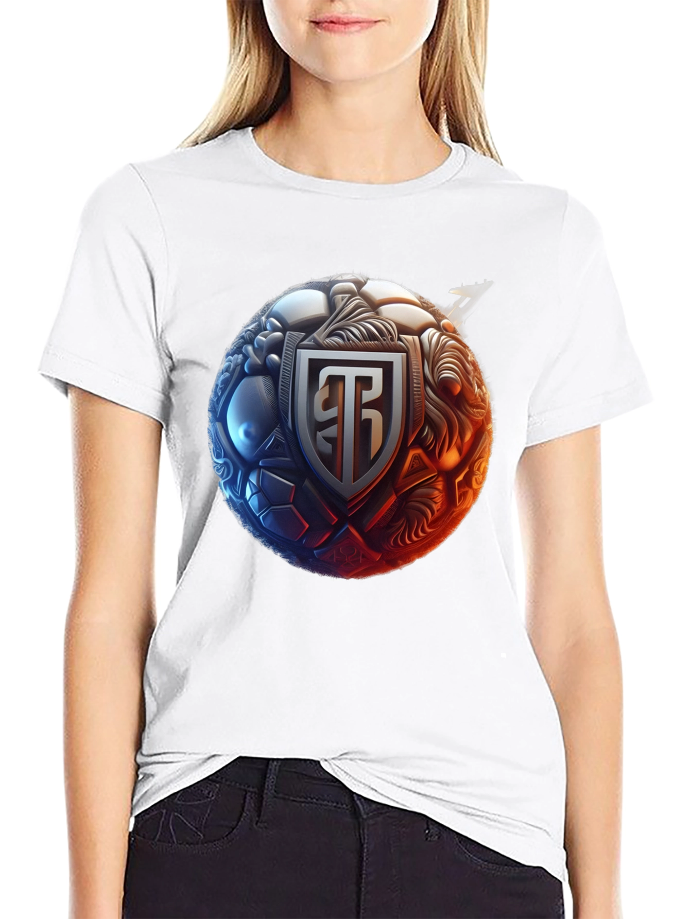 Graphic Tee - Ornate Emblem Design