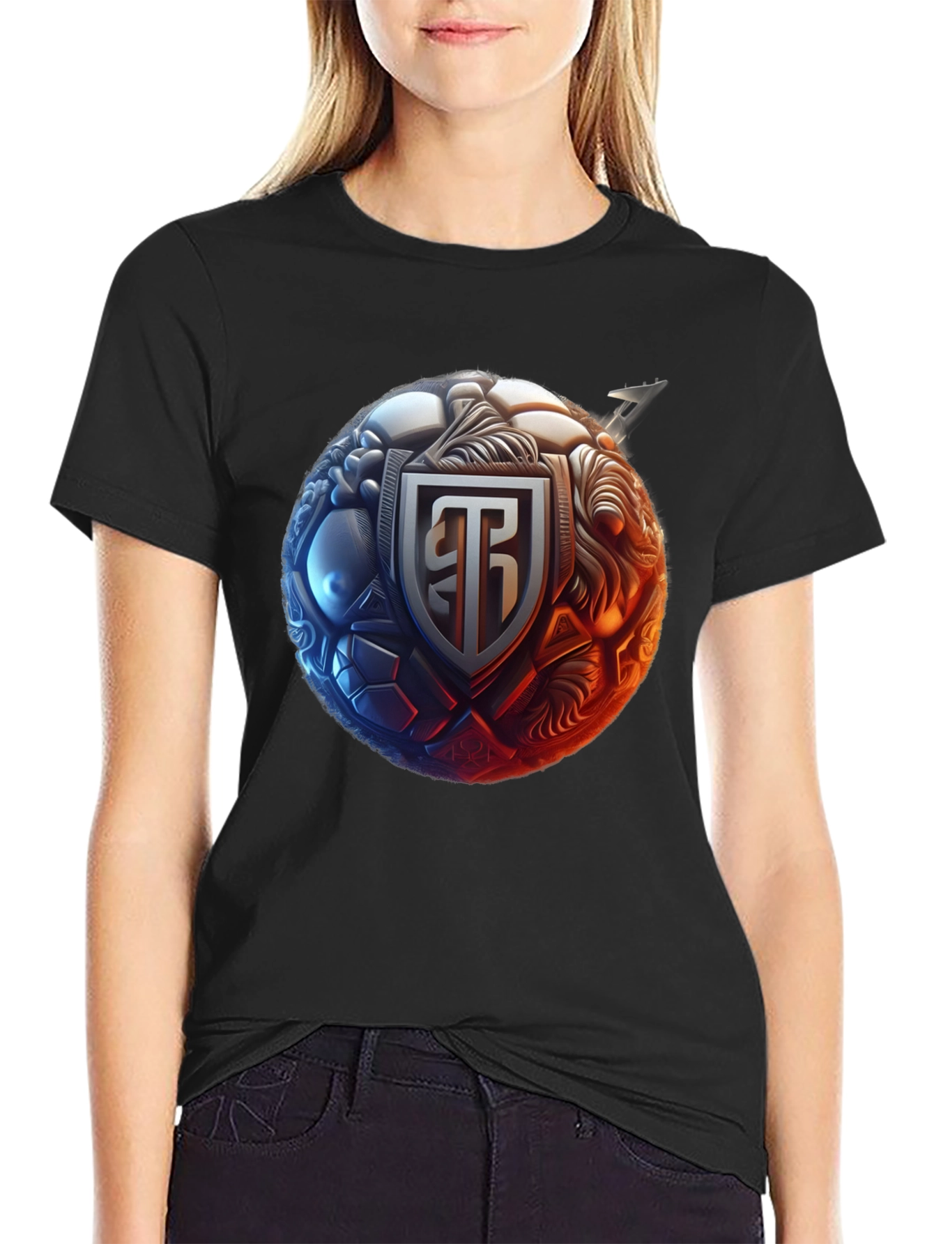 Graphic Tee - Ornate Emblem Design