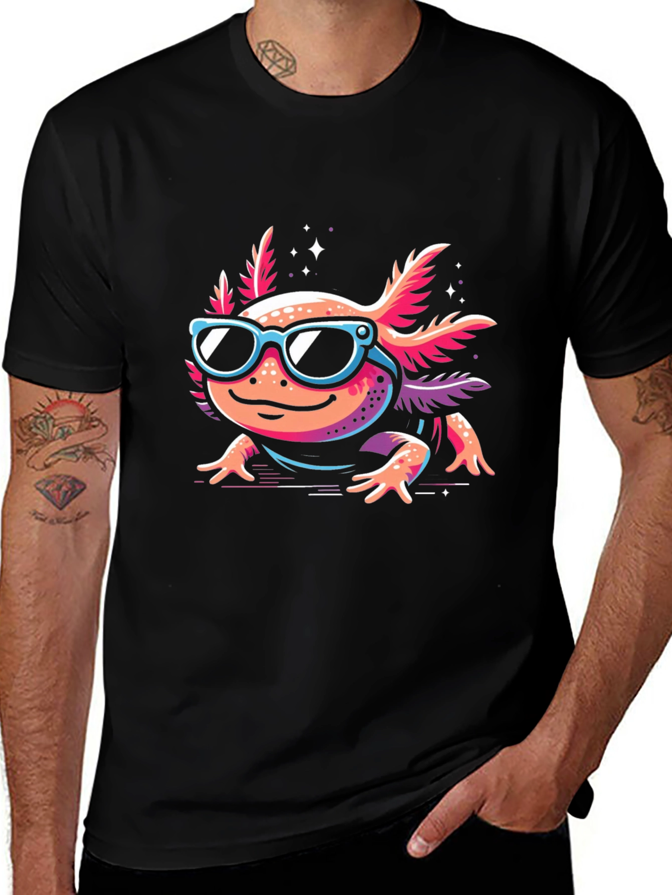 Cool Axolotl T-Shirt - Graphic Tee