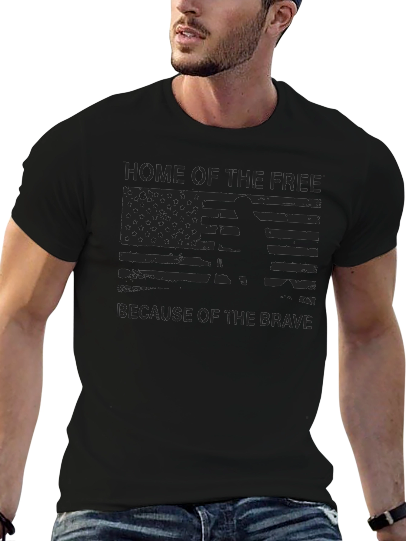 Home of the Free Graphic T-Shirt