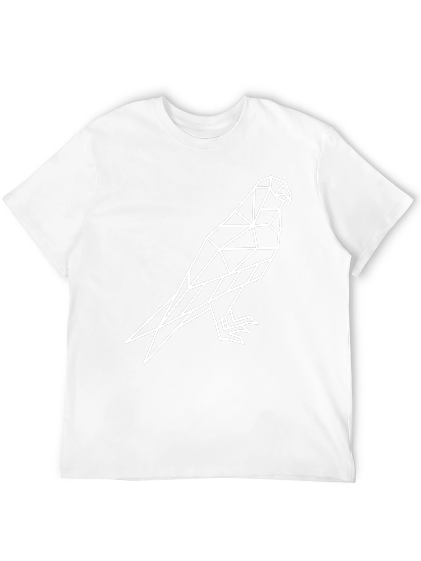 Geometric Falcon Graphic Tee - Mens Black T-Shirt