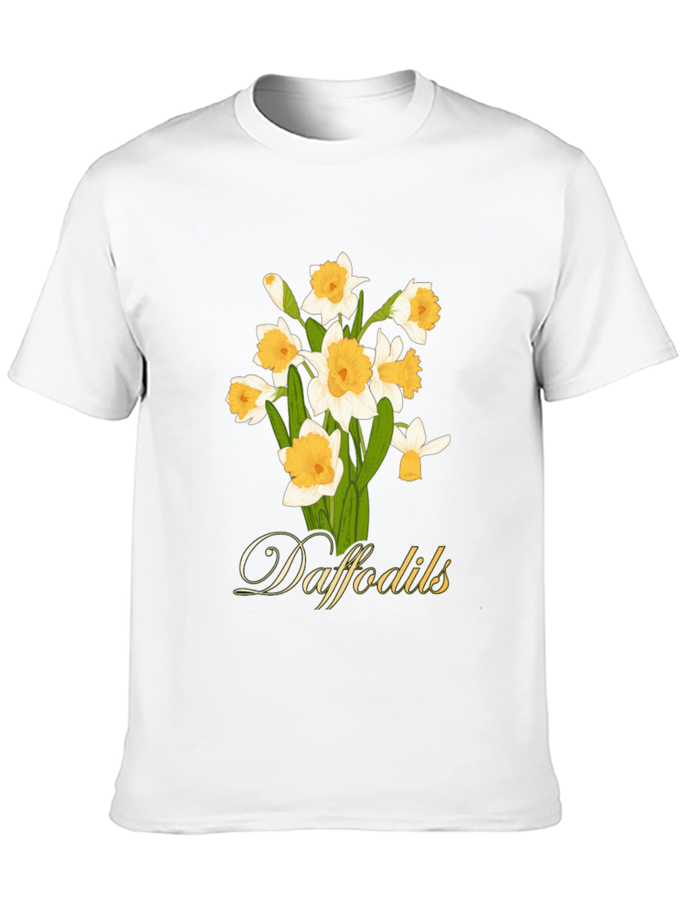 Daffodils Graphic T-Shirt - Black