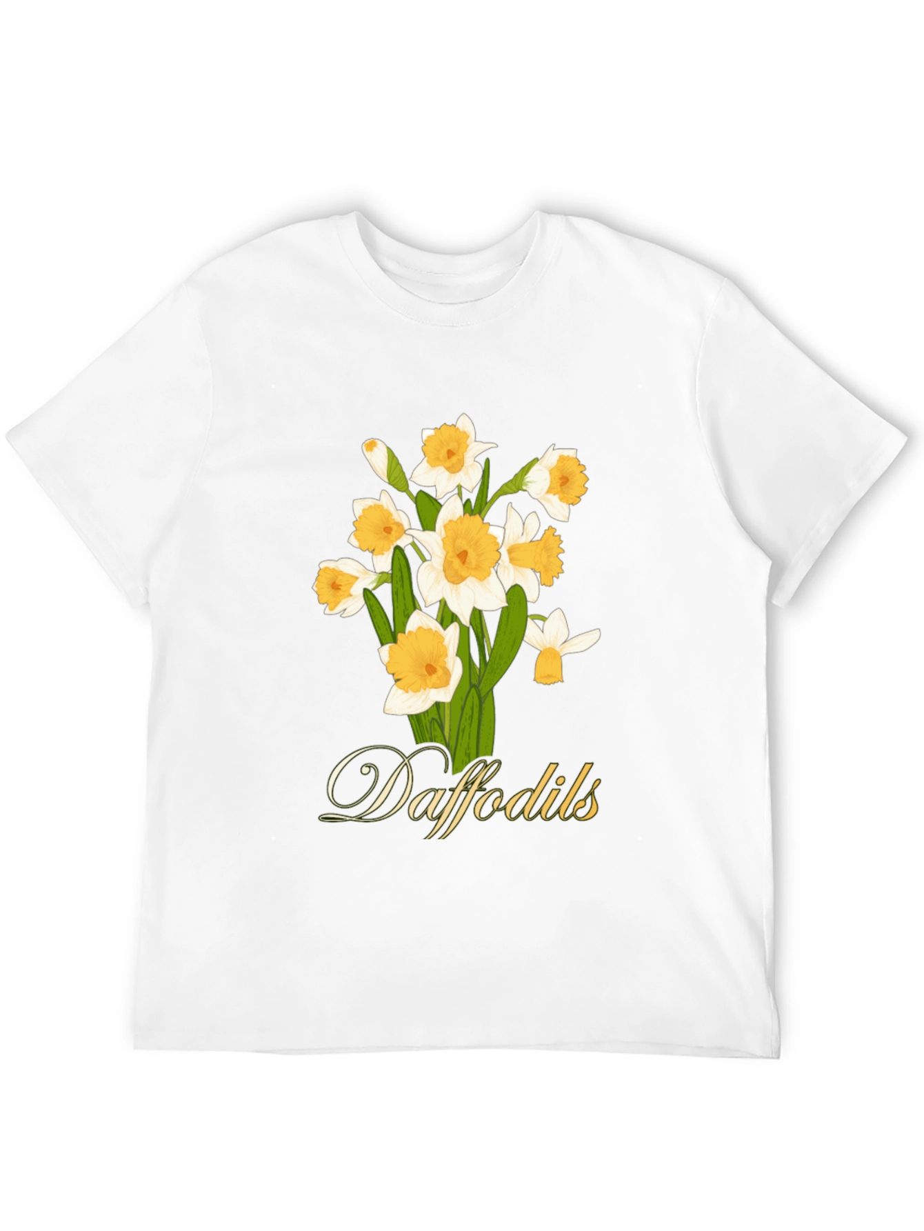 Daffodils Graphic T-Shirt - Black