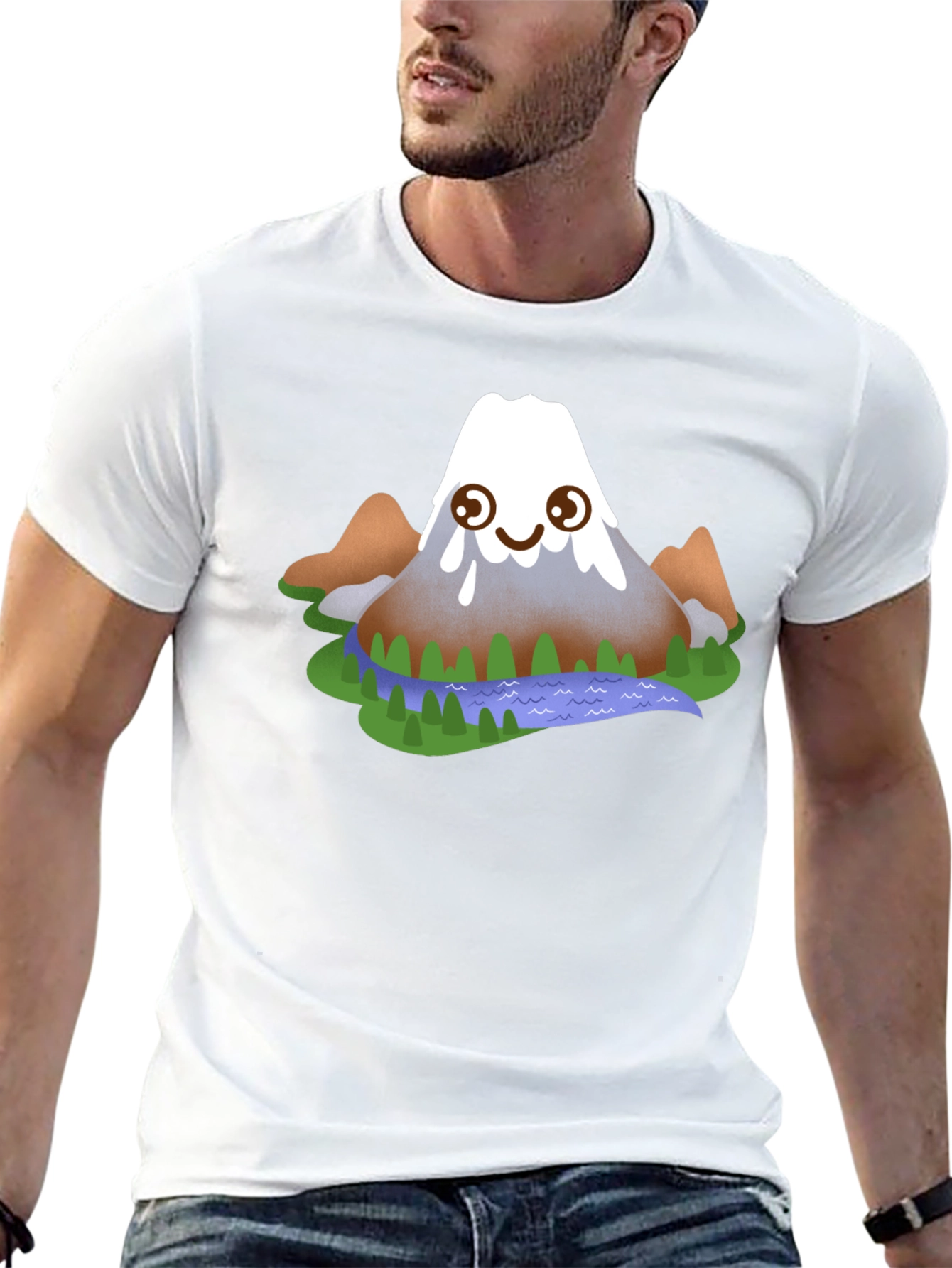 Cartoon Mountain Graphic Tee