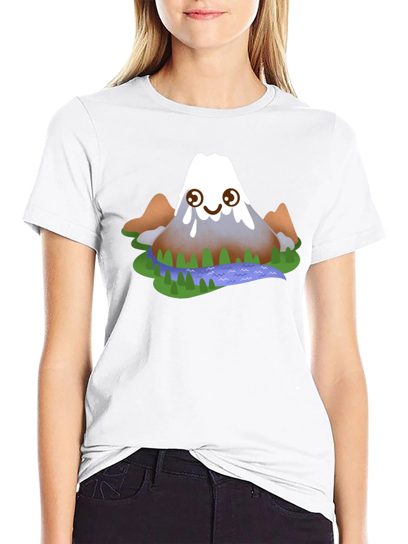 Cartoon Mountain Graphic Tee