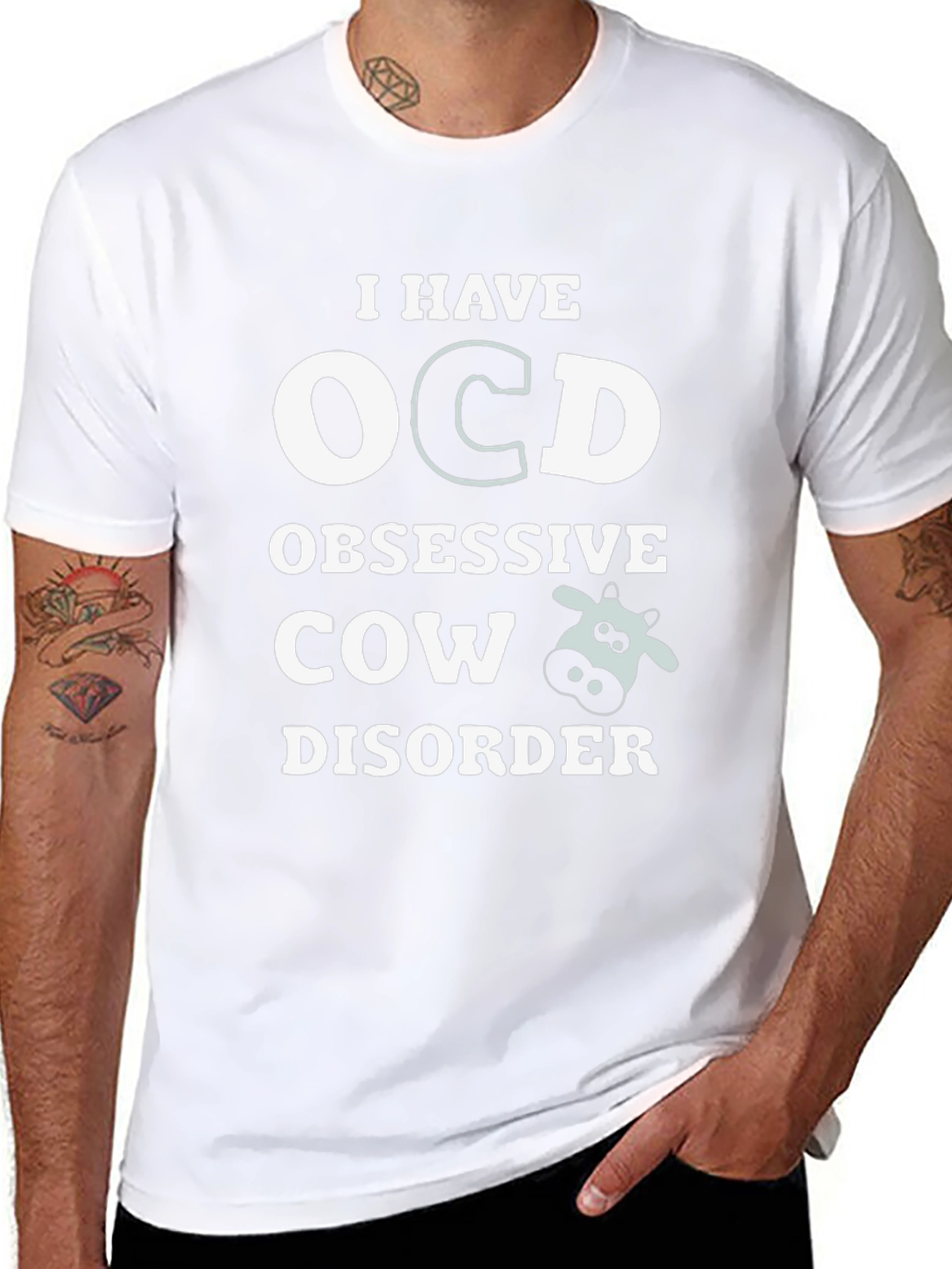 OCD Obsessive Cow Disorder Novelty T-Shirt