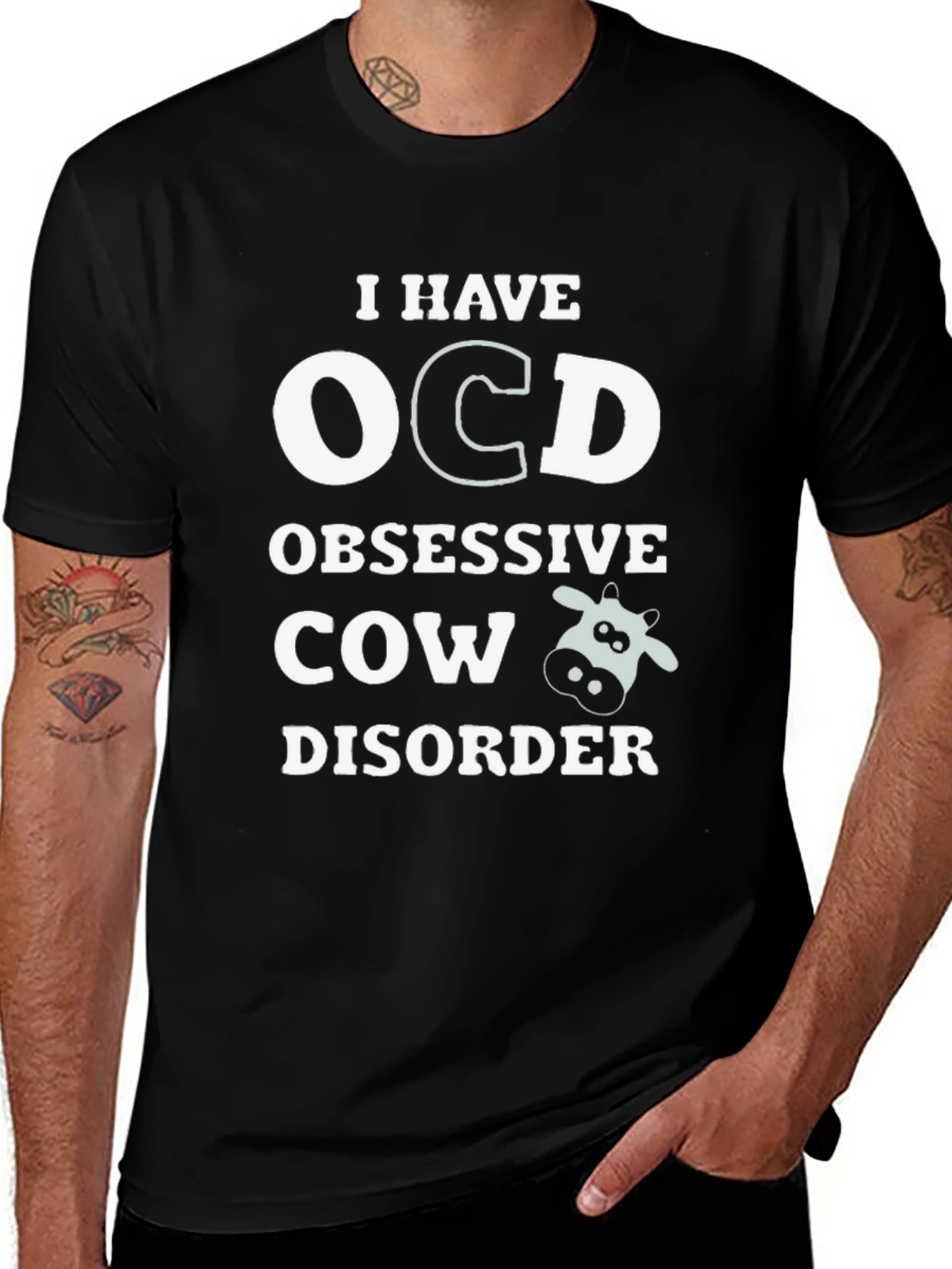 OCD Obsessive Cow Disorder Novelty T-Shirt
