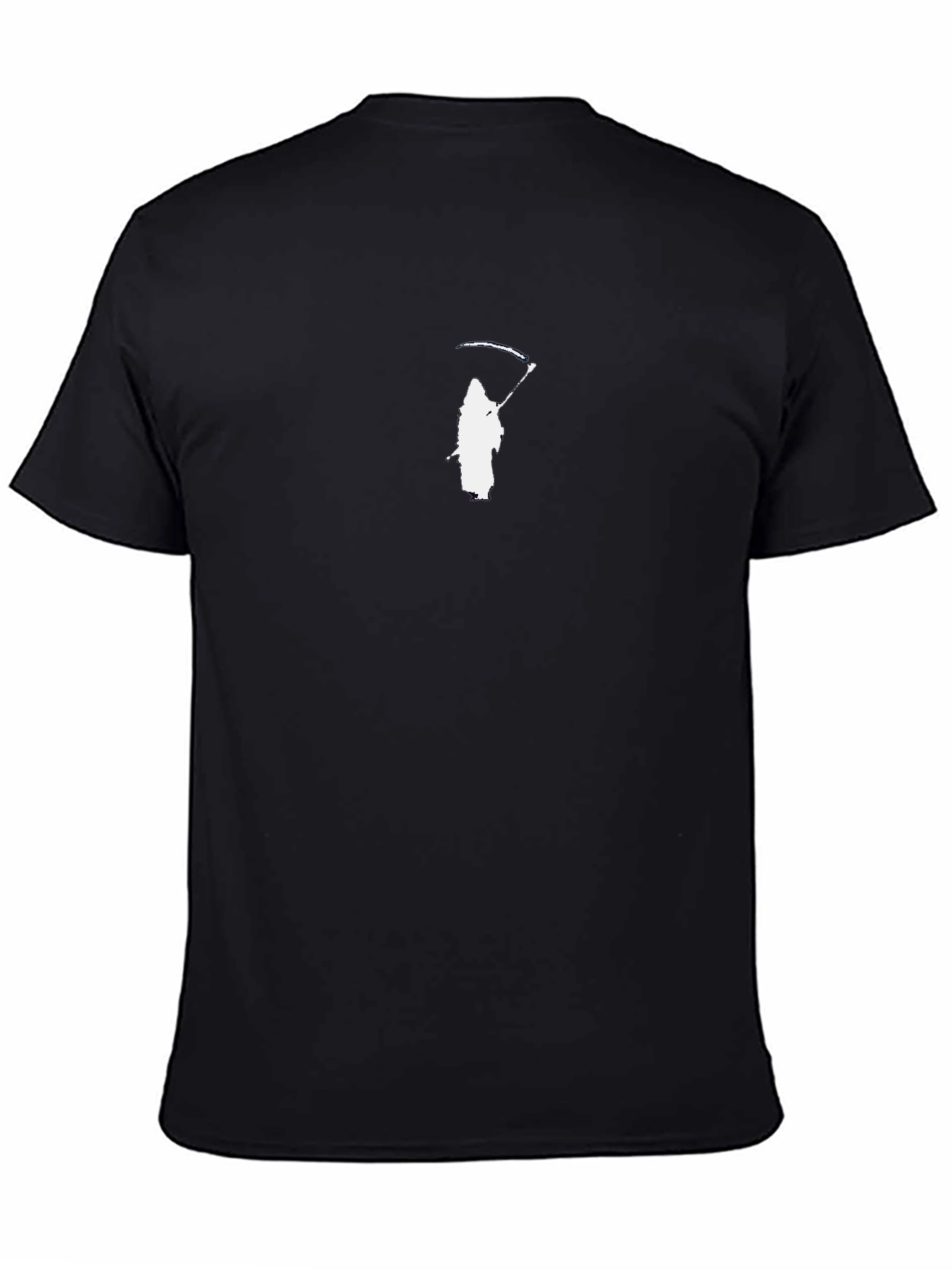Grim Reaper Graphic Tee - Black Cotton T-Shirt