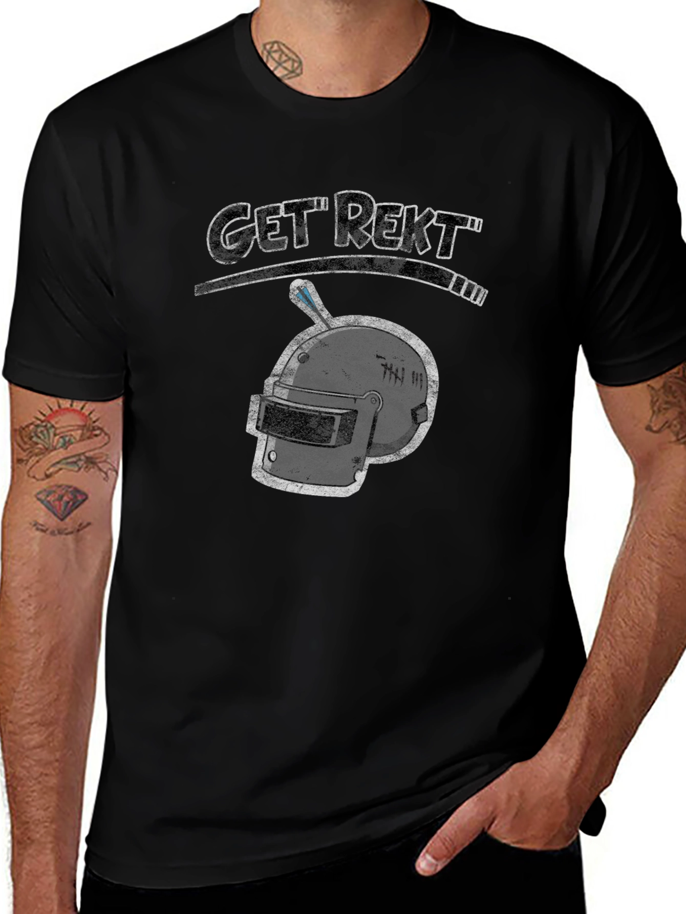 Get Rekt Gaming T-Shirt - Black