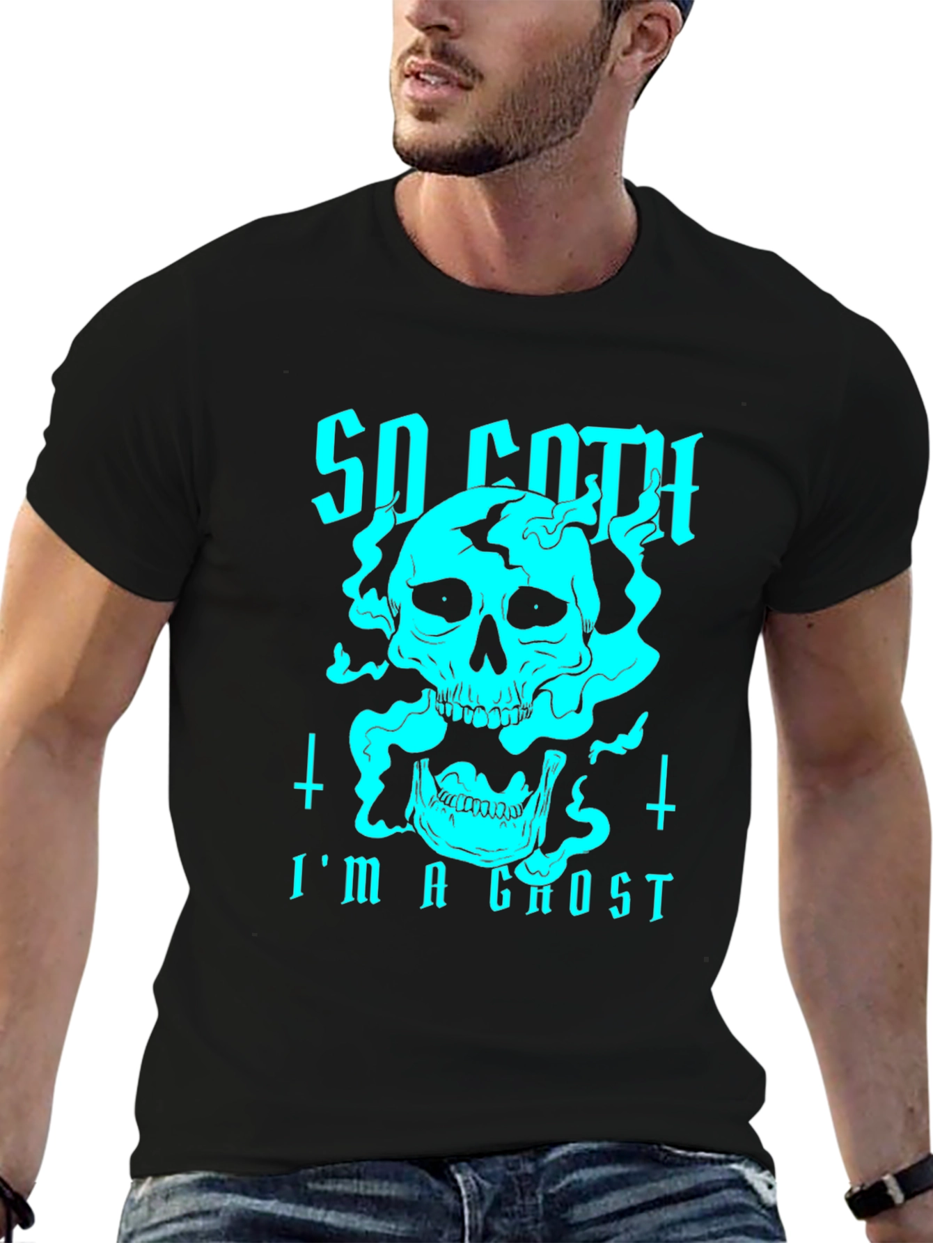 So Goth Im a Ghost Graphic Tee