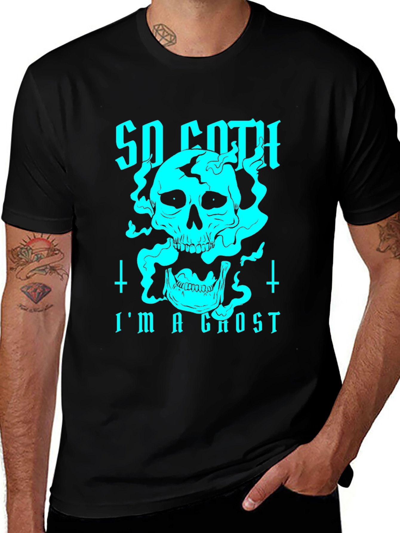 So Goth Im a Ghost Graphic Tee