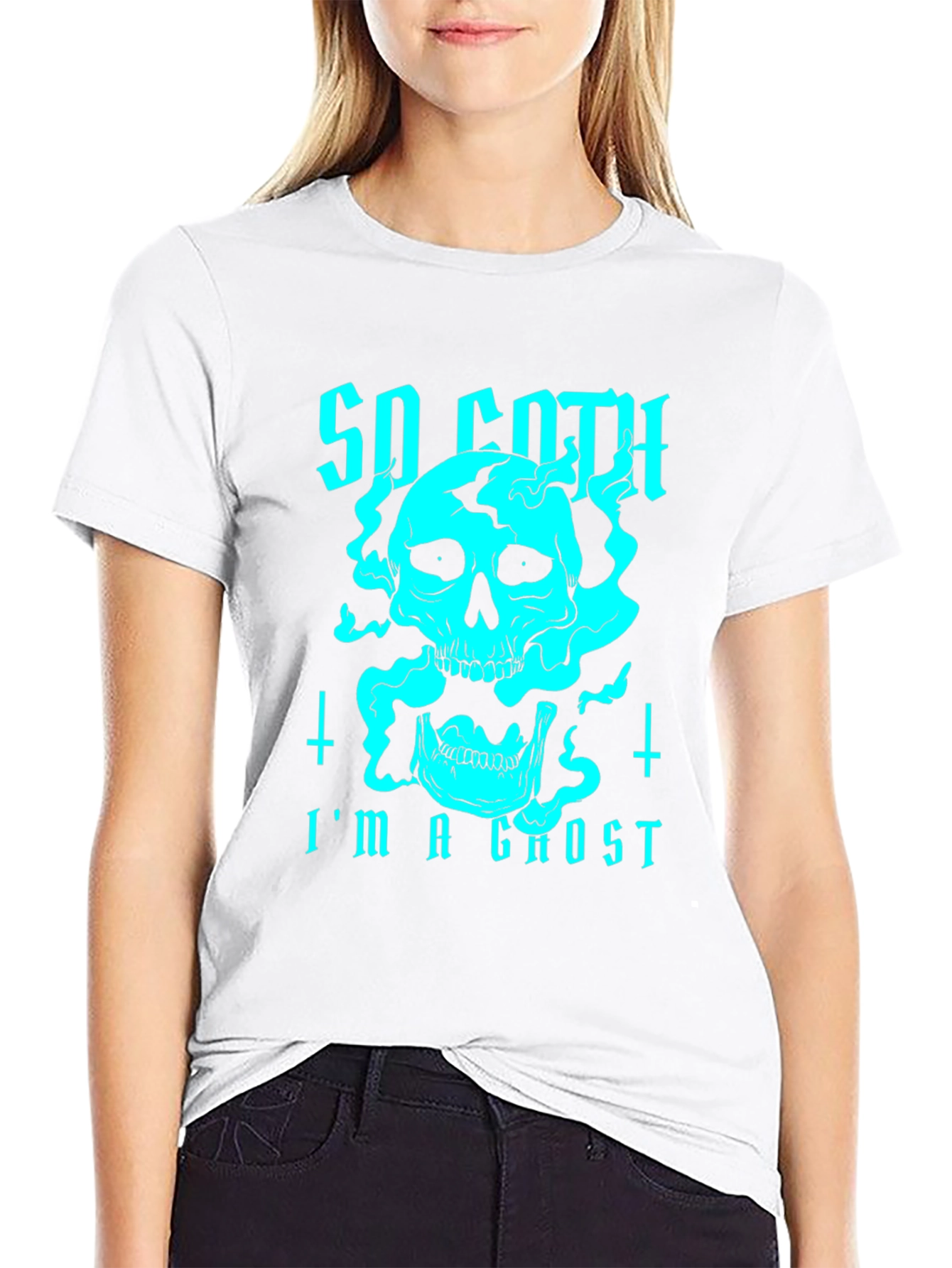 So Goth Im a Ghost Graphic Tee