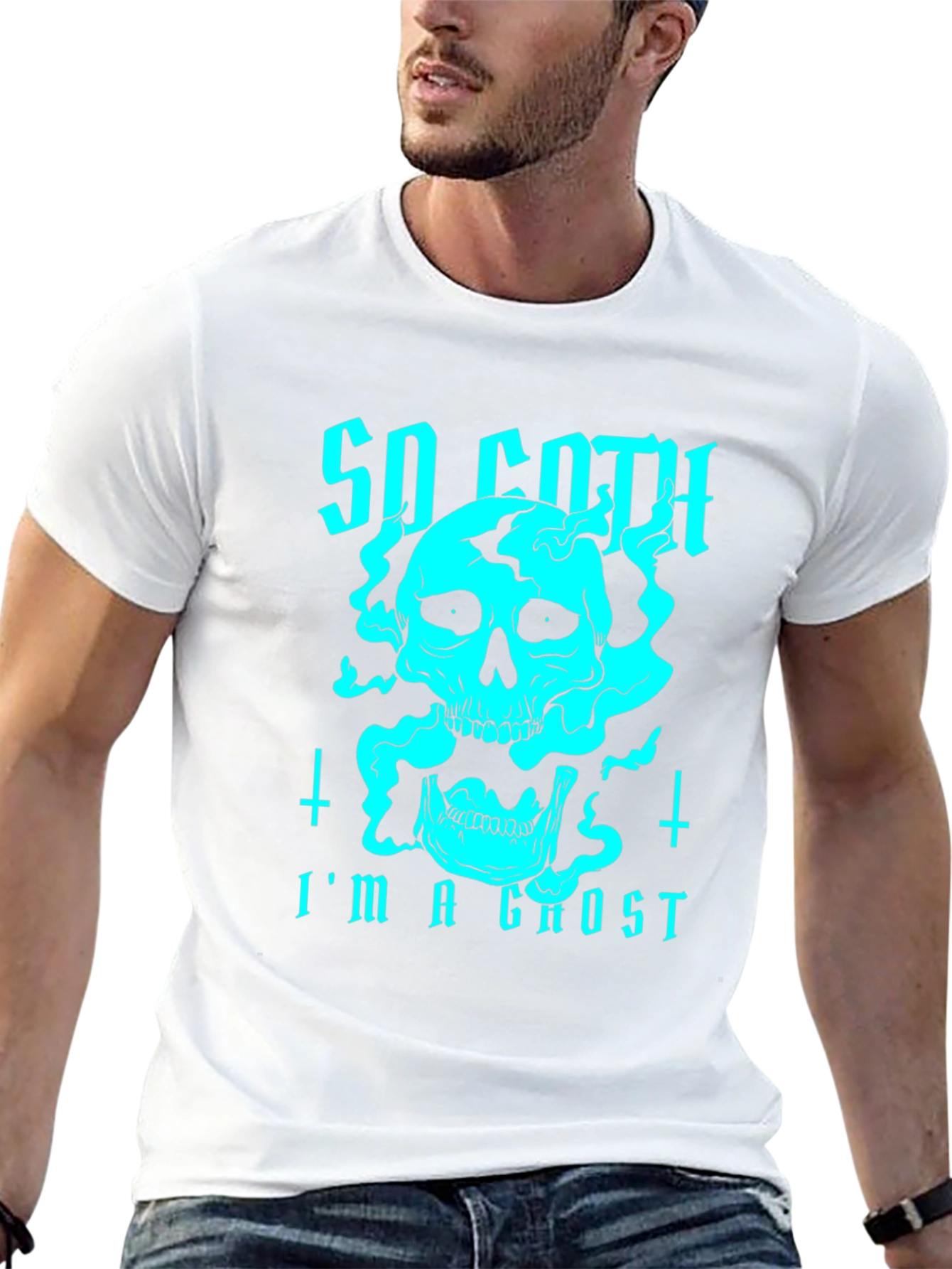 So Goth Im a Ghost Graphic Tee