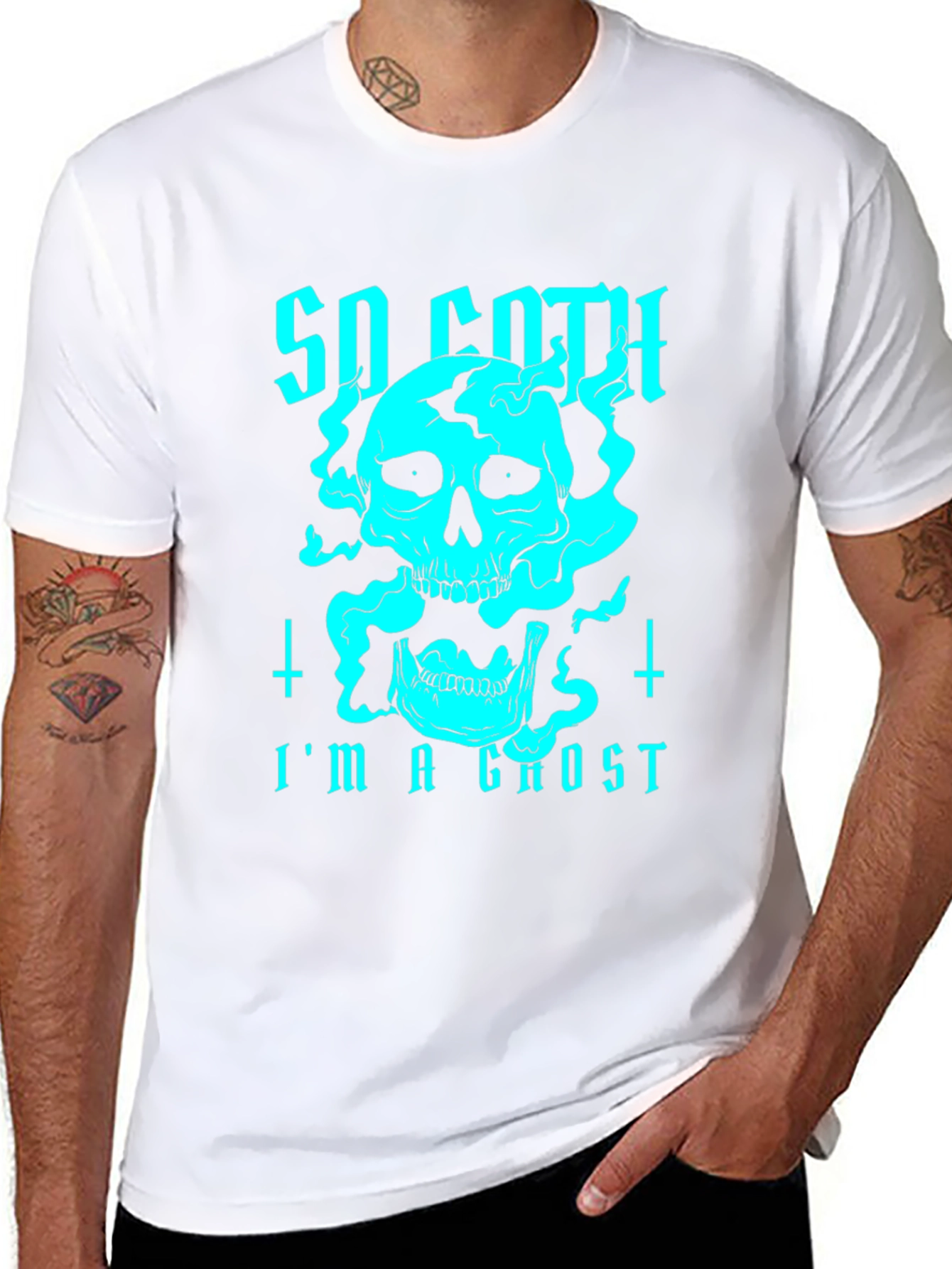 So Goth Im a Ghost Graphic Tee