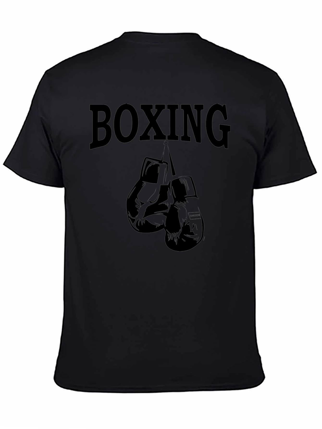 Boxing Gloves Graphic T-Shirt - Black